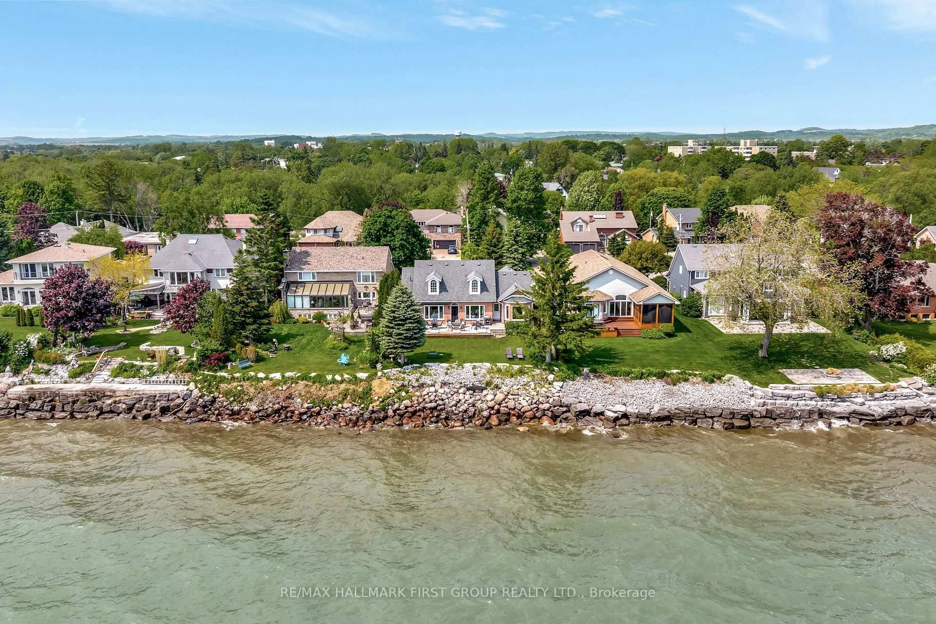 A pic from outside/outdoor area/front of a property/back of a property/a pic from drone, water/lake/river/ocean view for 43 Tremaine Terr, Cobourg Ontario K9A 5A7