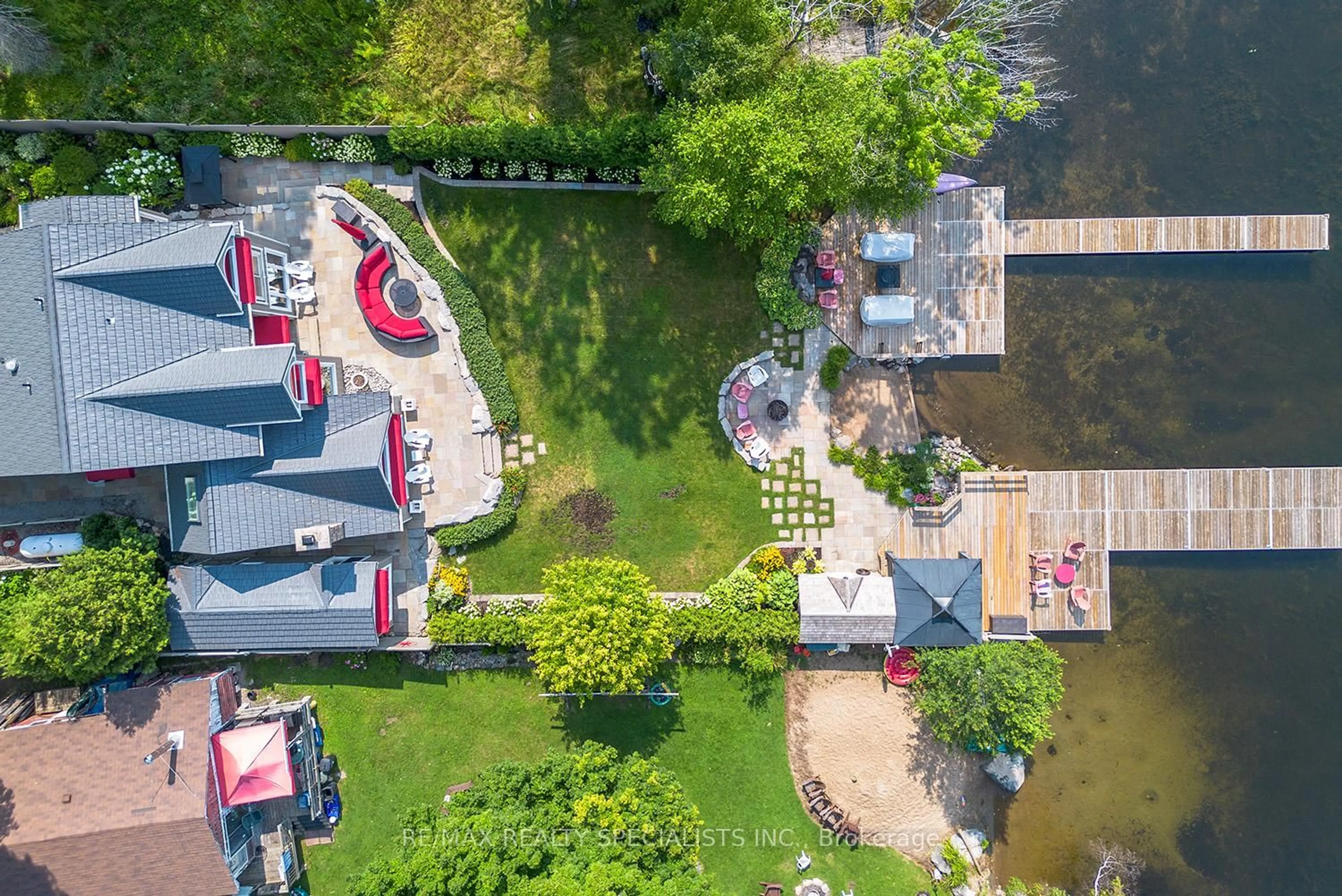 A pic from outside/outdoor area/front of a property/back of a property/a pic from drone, water/lake/river/ocean view for 127 Driftwood Village Rd, Kawartha Lakes Ontario K0M 1K0