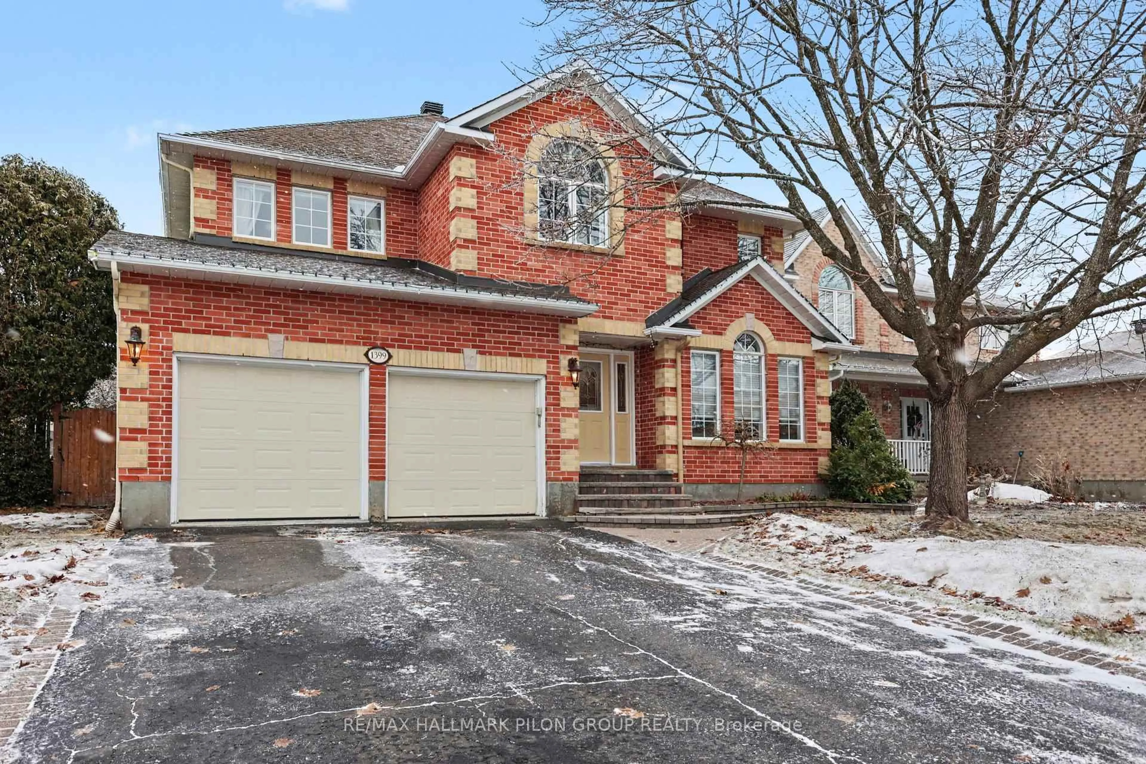 Home with brick exterior material, street for 1399 Montresor Way, Orleans Ontario K4A 3C5