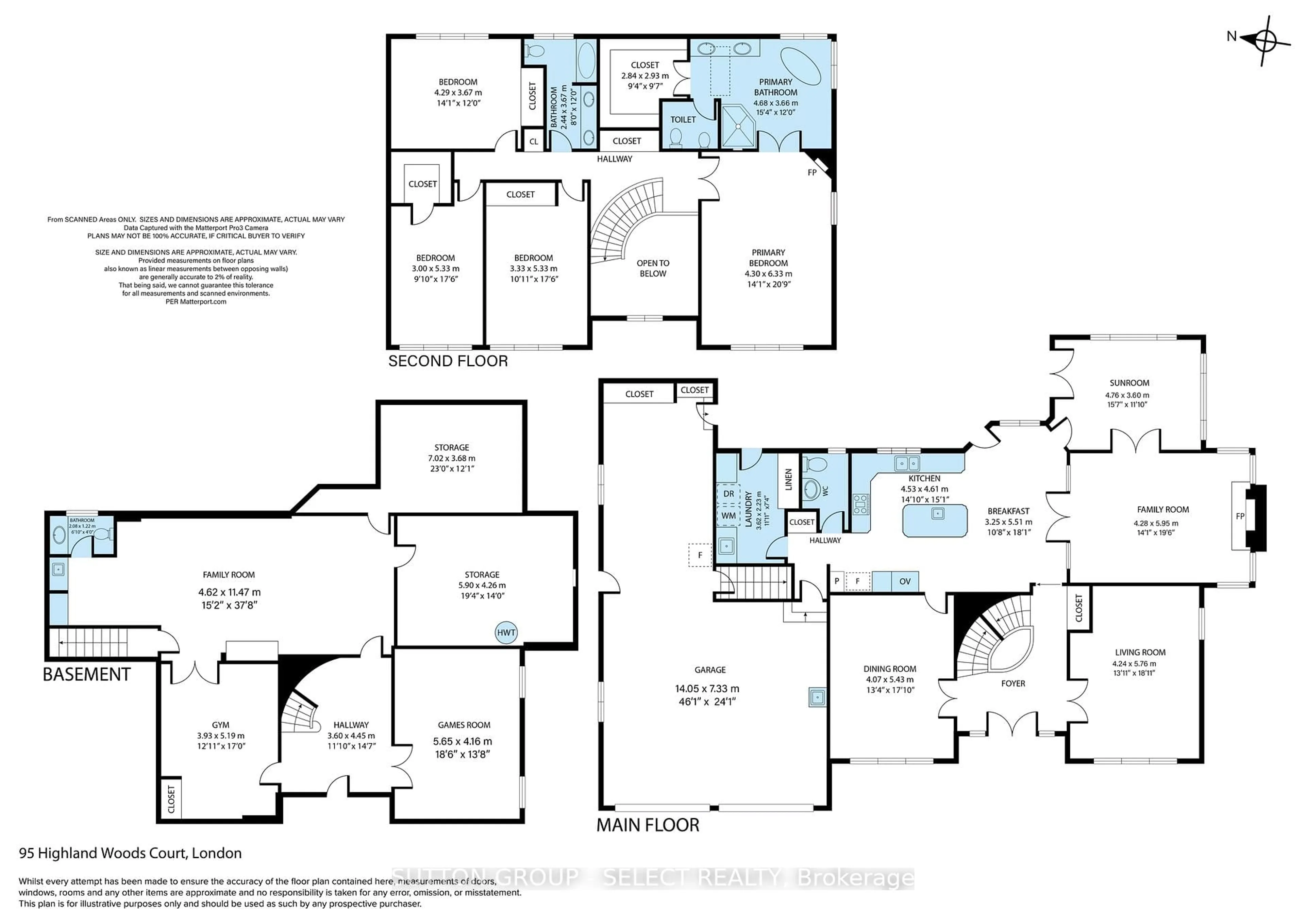 Floor plan for 95 Highland Woods Crt, London South Ontario N6C 5X2