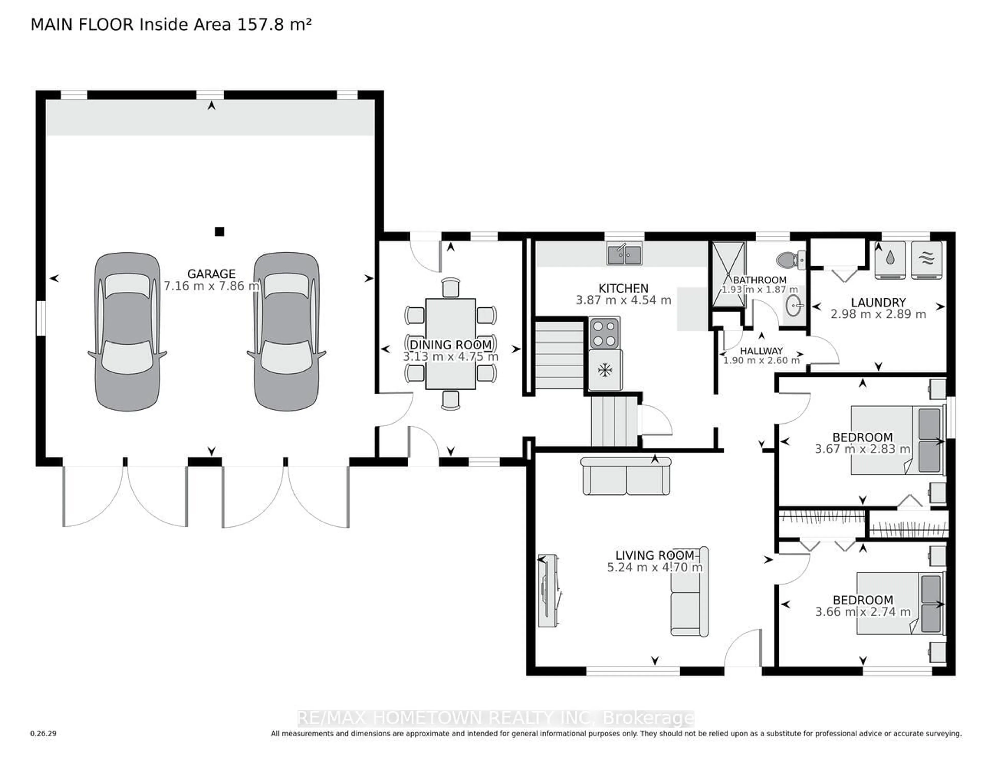Floor plan for 2213 Meadowview Dr, Augusta Ontario K6V 5T1