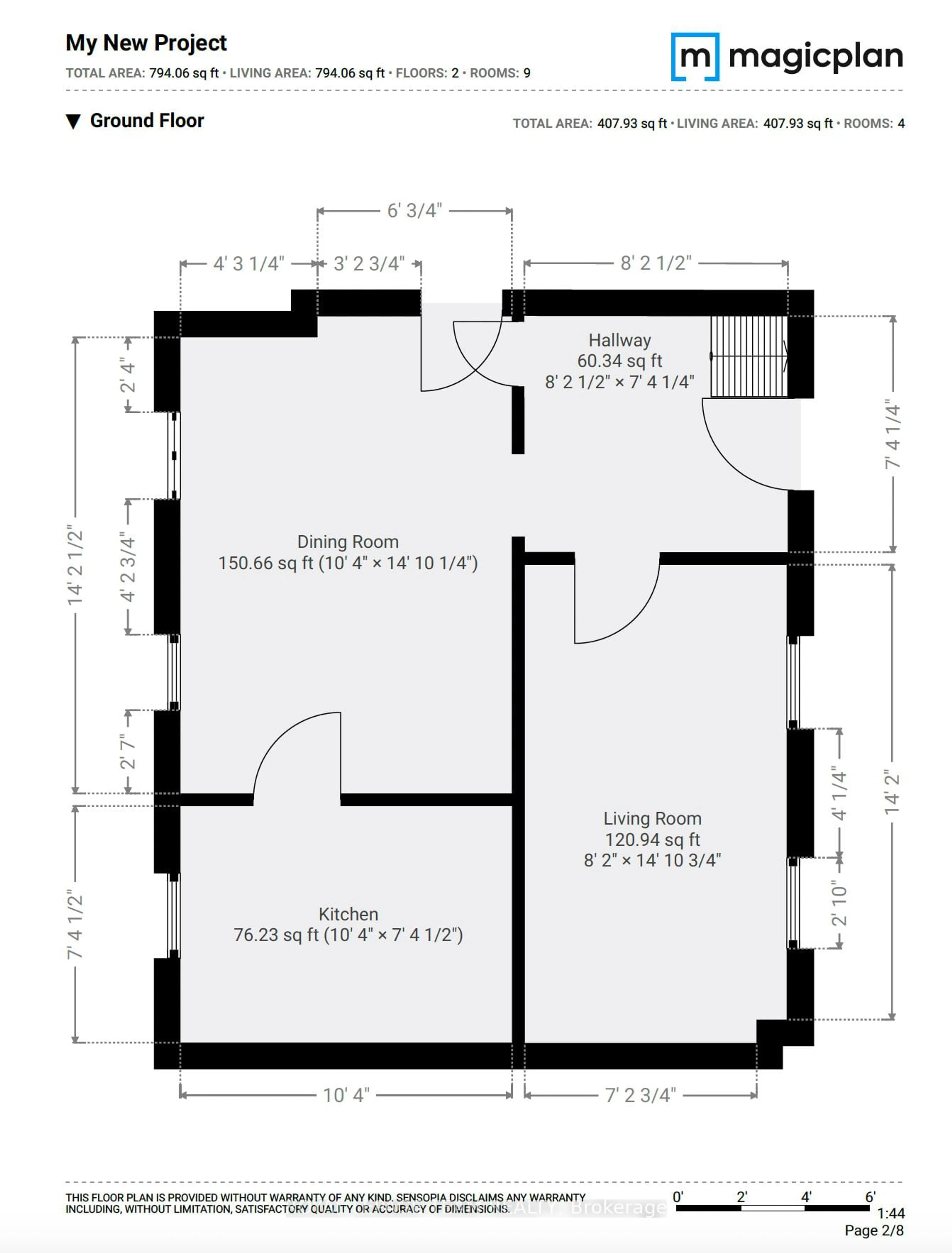 Floor plan for 202 Bell St, Arnprior Ontario K7S 2R4