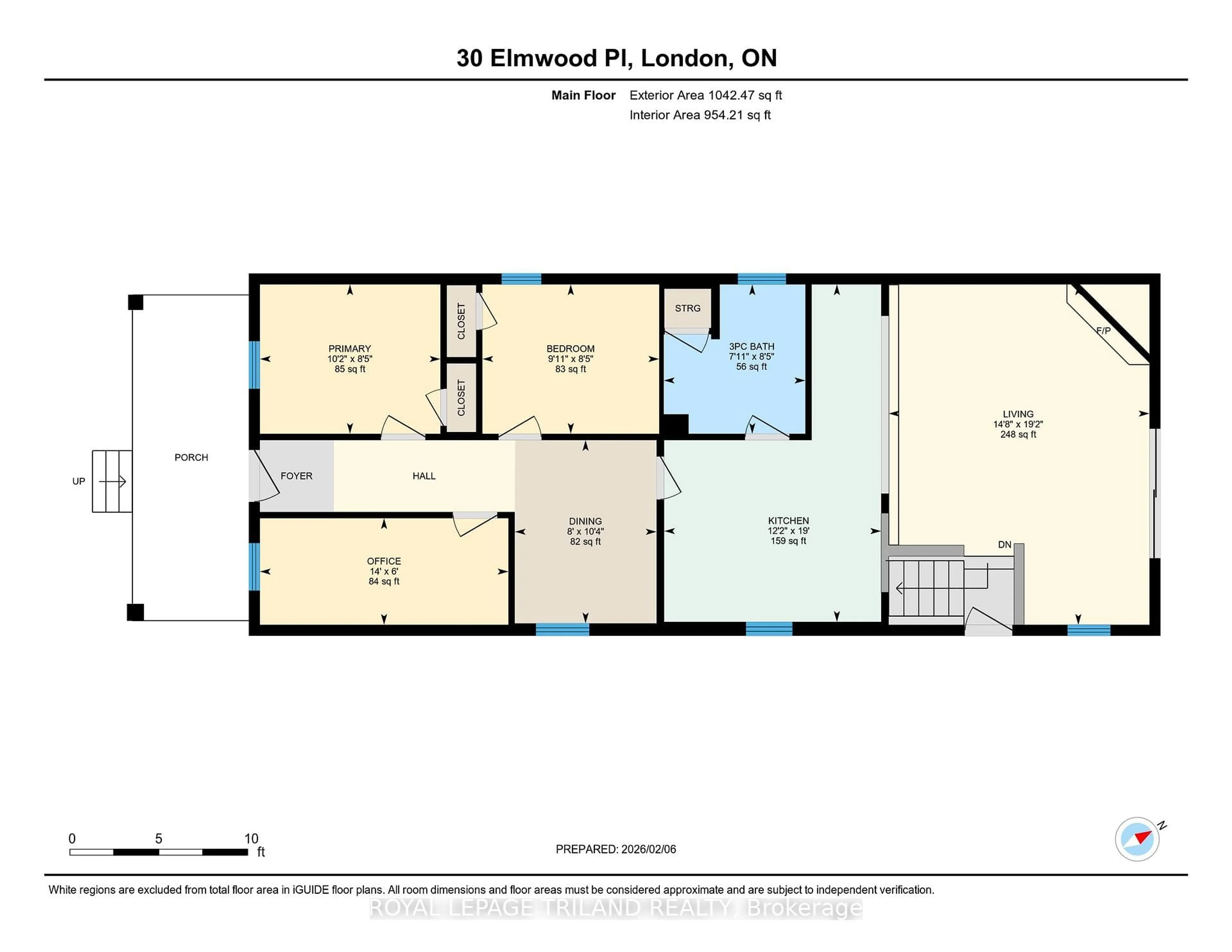 Floor plan for 30 Elmwood Pl, London South Ontario N6J 1J2