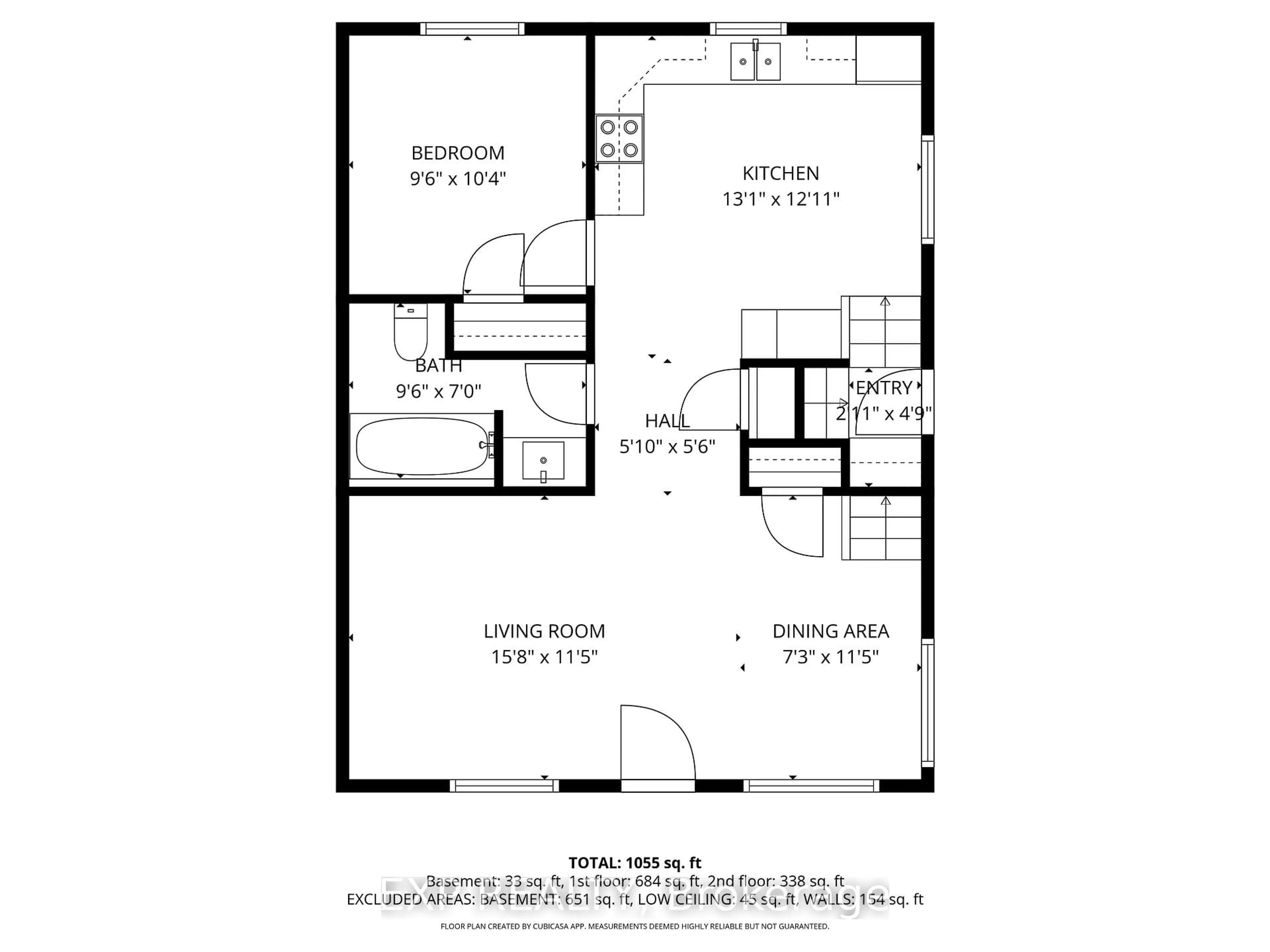 Floor plan for 229 Fourth St, Cornwall Ontario K6J 2R9