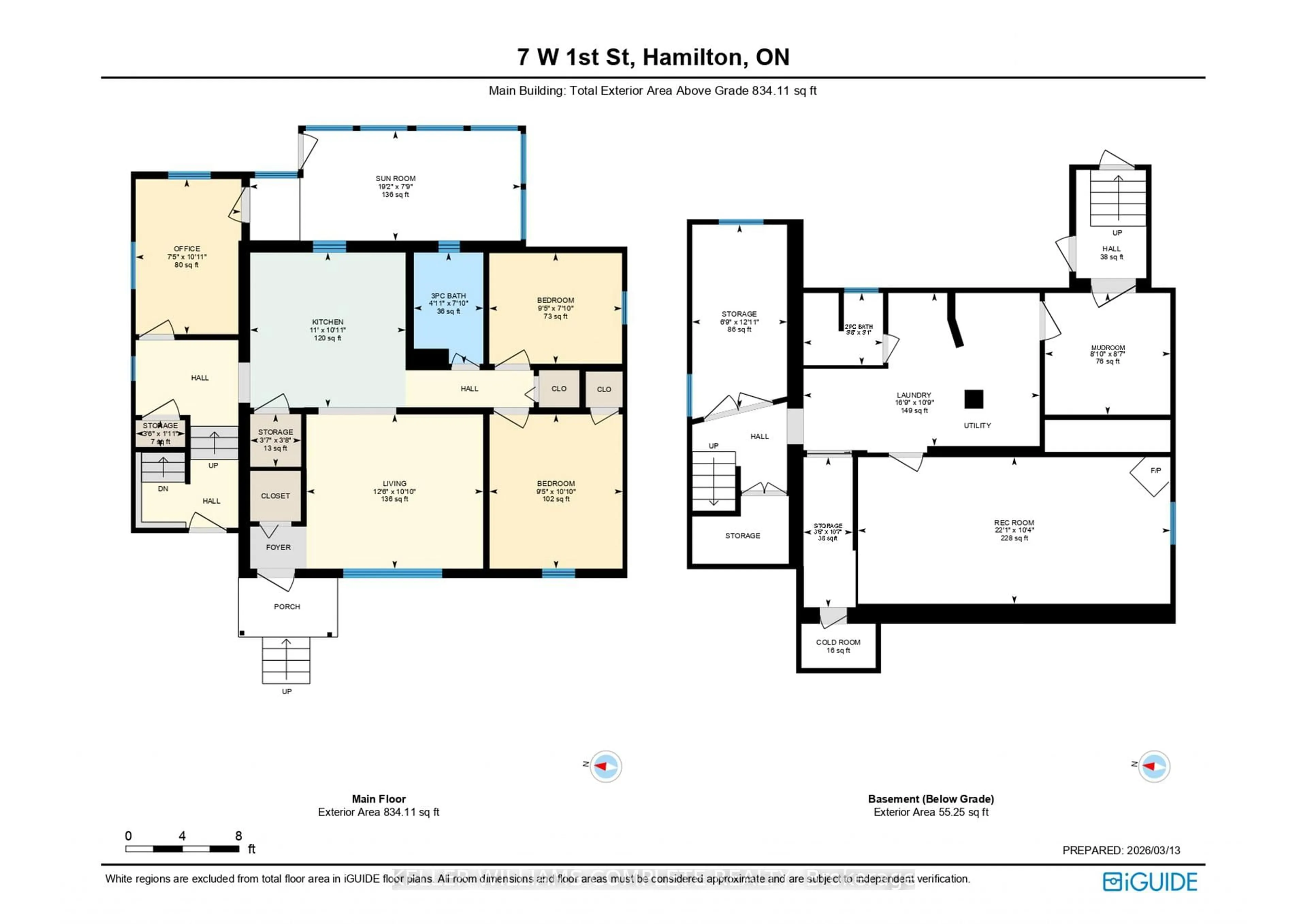 Floor plan for 7 West 1st St, Hamilton Ontario L9C 3B5