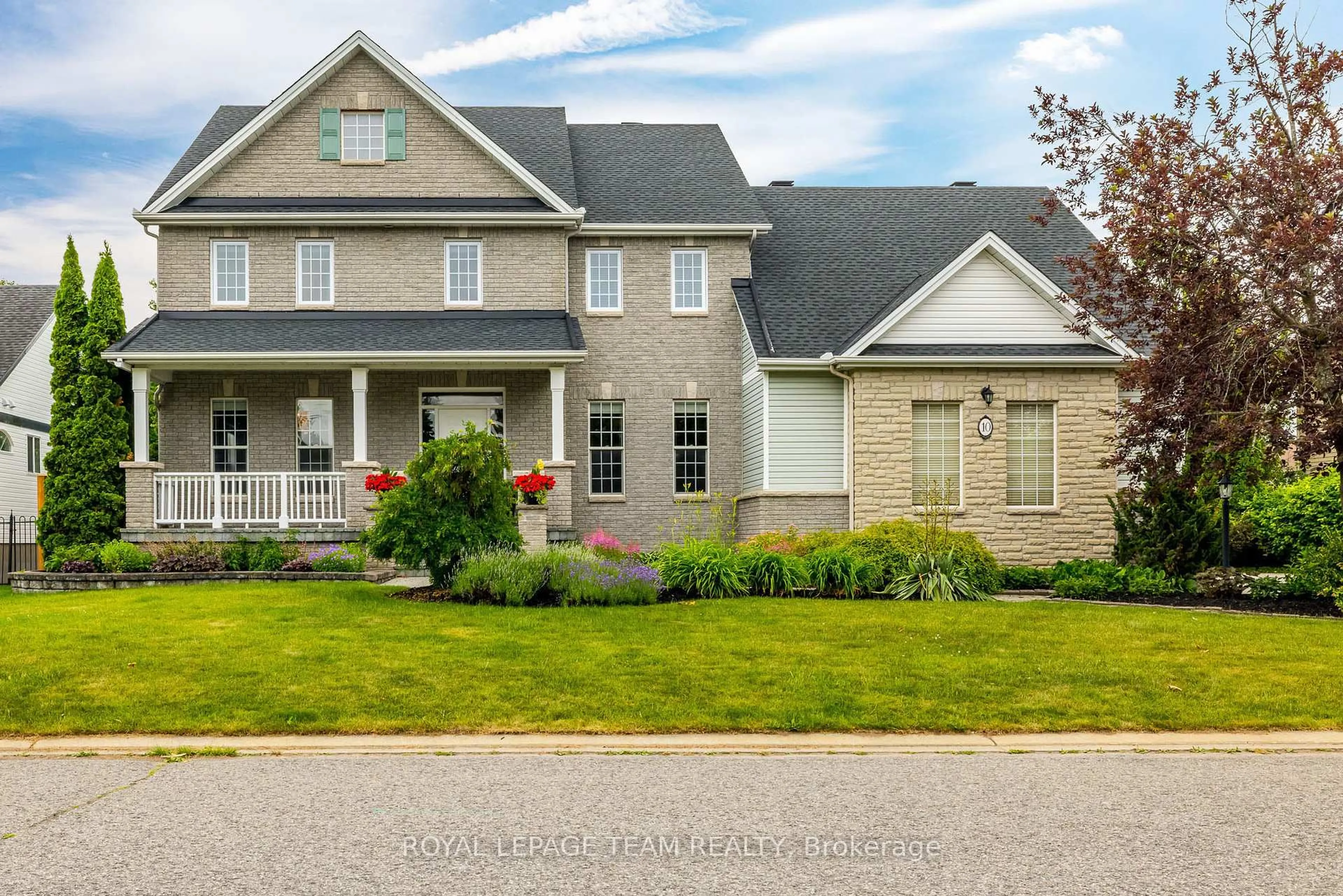 Home with brick exterior material, street for 10 Beechgrove Gdns, Stittsville Ontario K2S 1W5