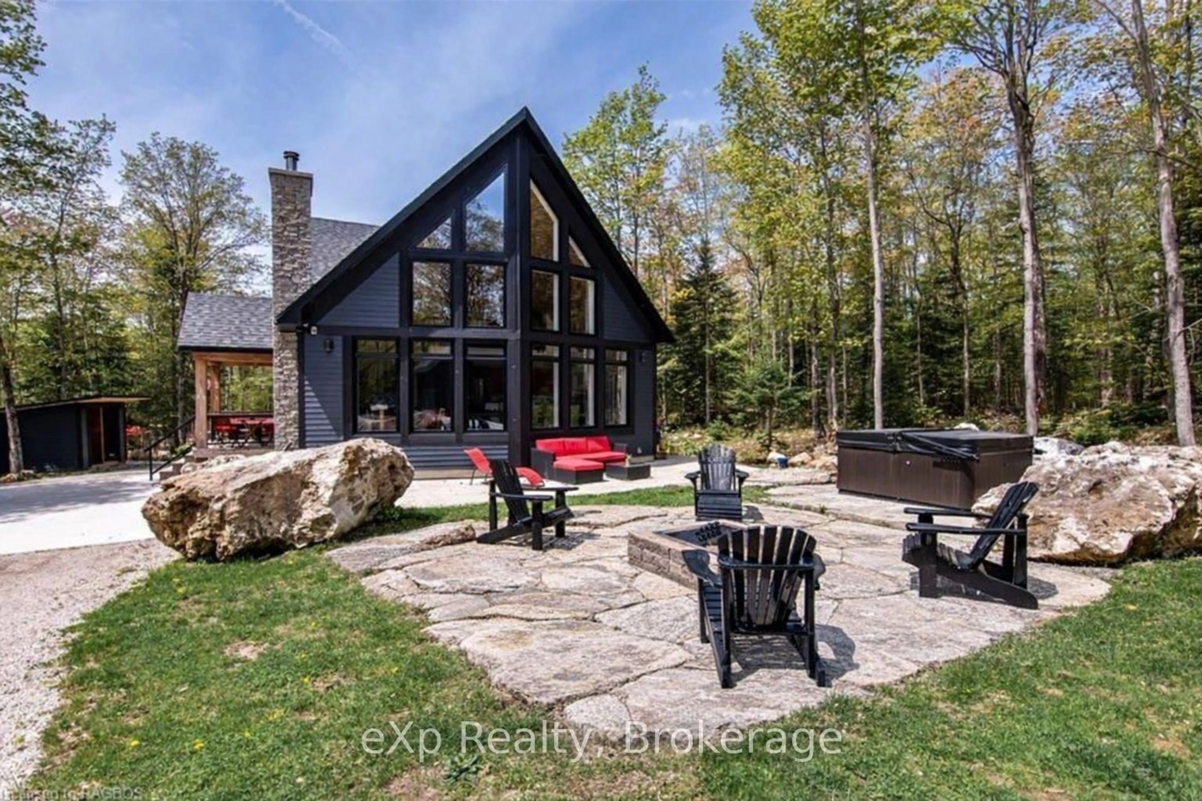 Patio, mountain view for 217 Forty Hills Rd, Northern Bruce Peninsula Ontario N0H 1W0