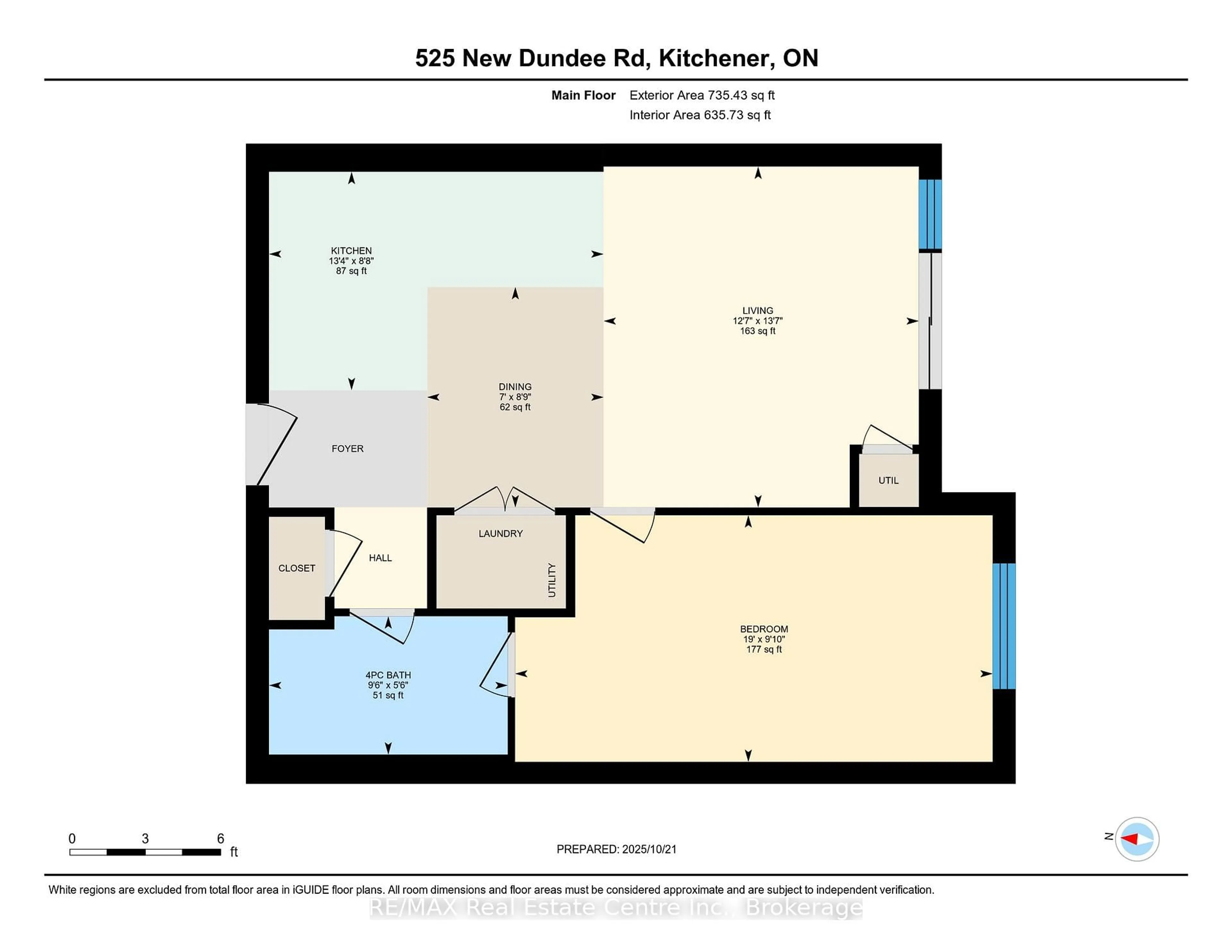 Floor plan for 525 New Dundee Rd #101, Kitchener Ontario N2P 0K8