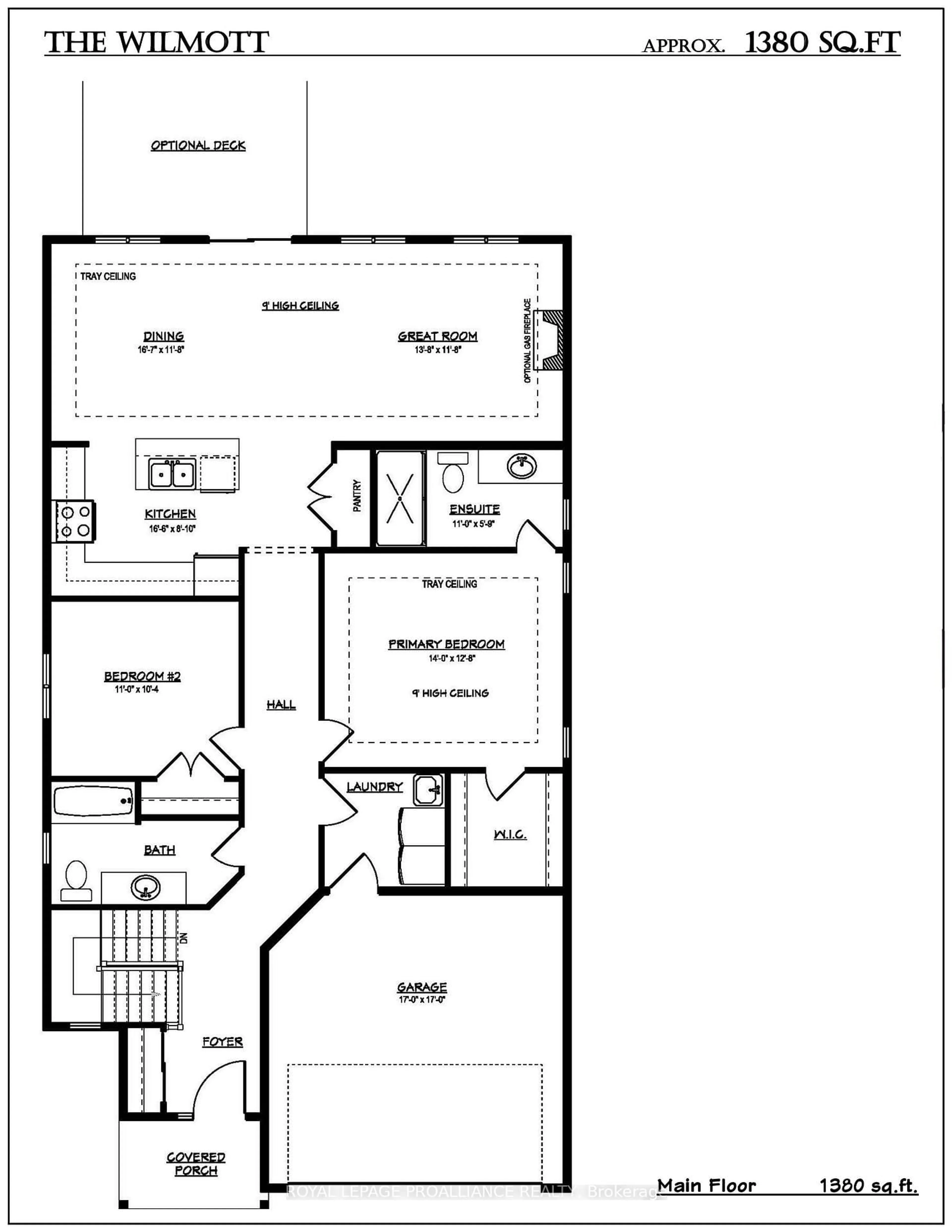 Floor plan for Lot 48 Lancaster Dr, Brighton Ontario K0K 1H0