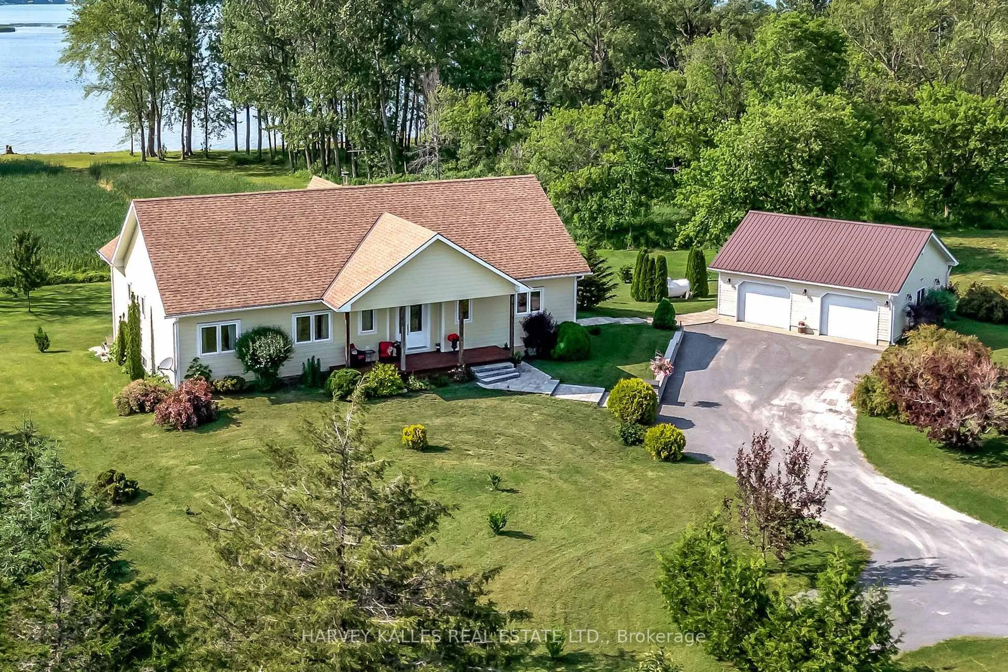 A pic from outside/outdoor area/front of a property/back of a property/a pic from drone, unknown for 2535 County Road 13 Rd, Prince Edward County Ontario K0K 2T0