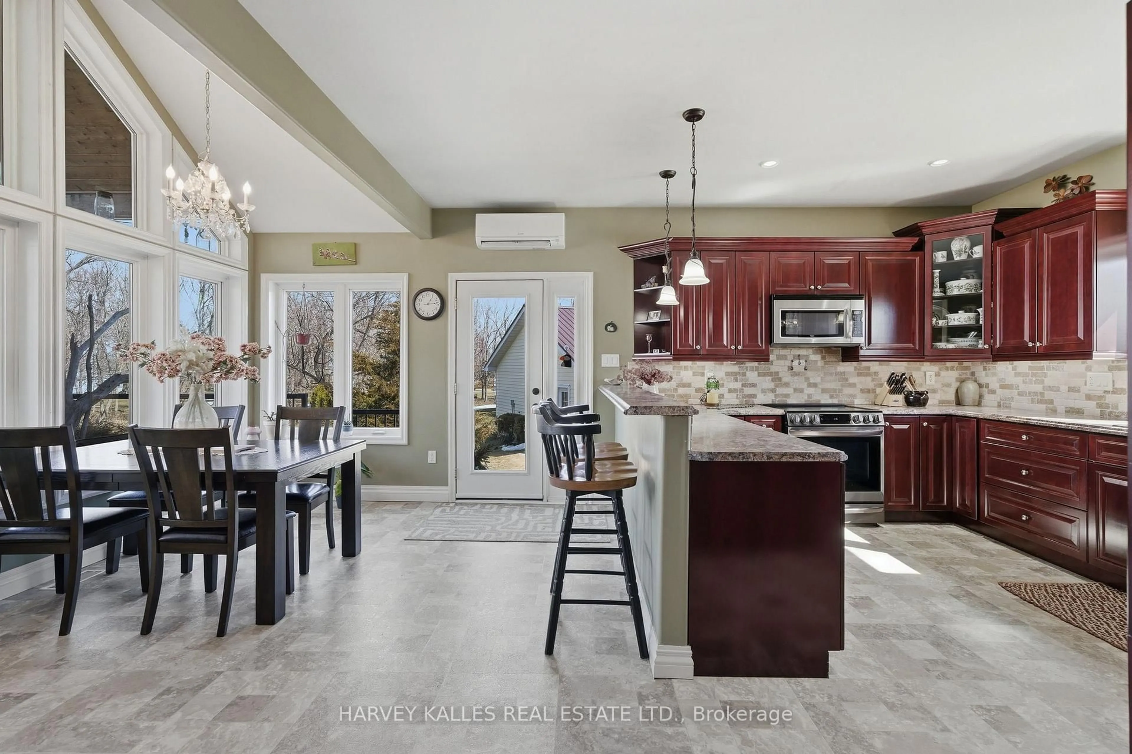 Open concept kitchen, ceramic/tile floor for 2535 County Road 13 Rd, Prince Edward County Ontario K0K 2T0