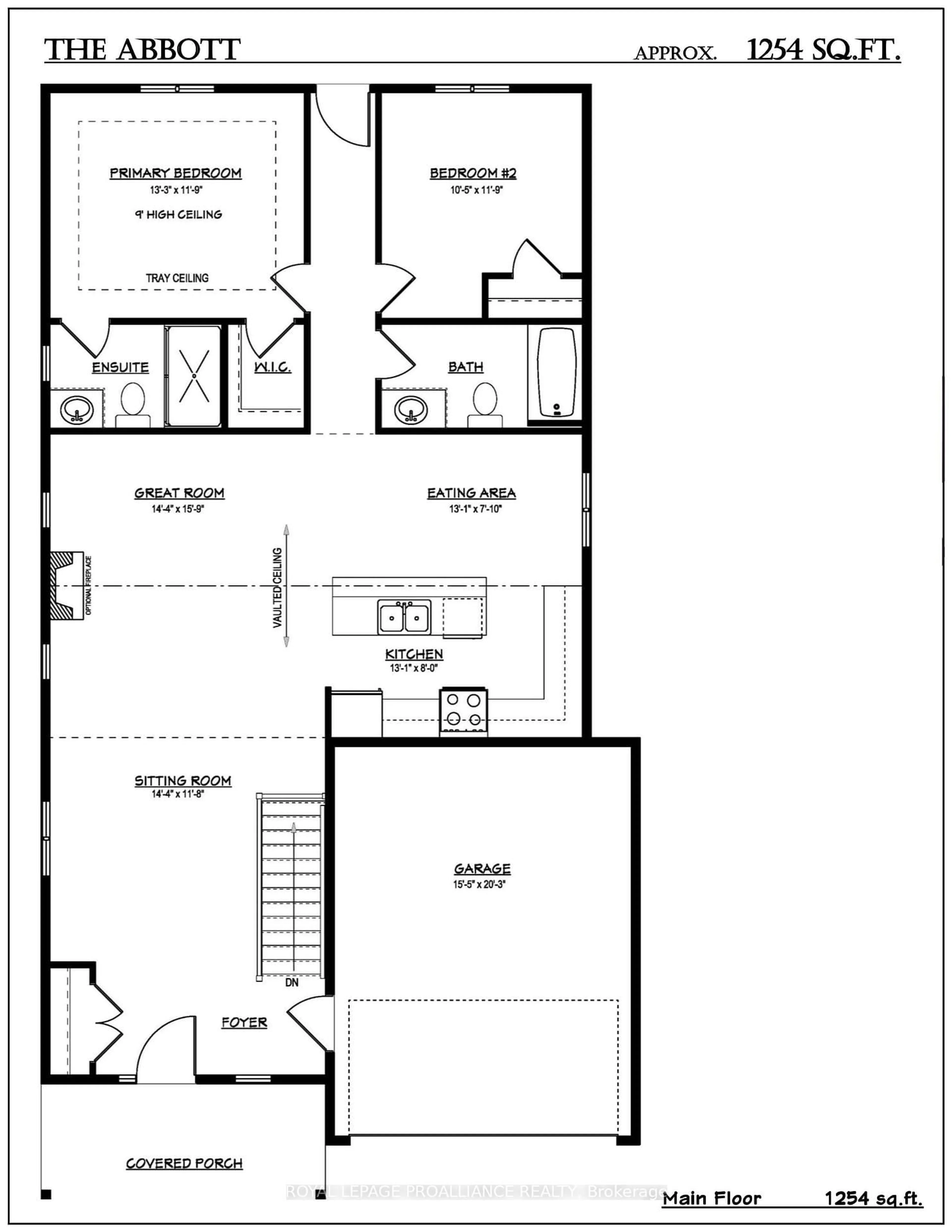 Floor plan for Lot 50 Lancaster Dr, Brighton Ontario K0K 1H0