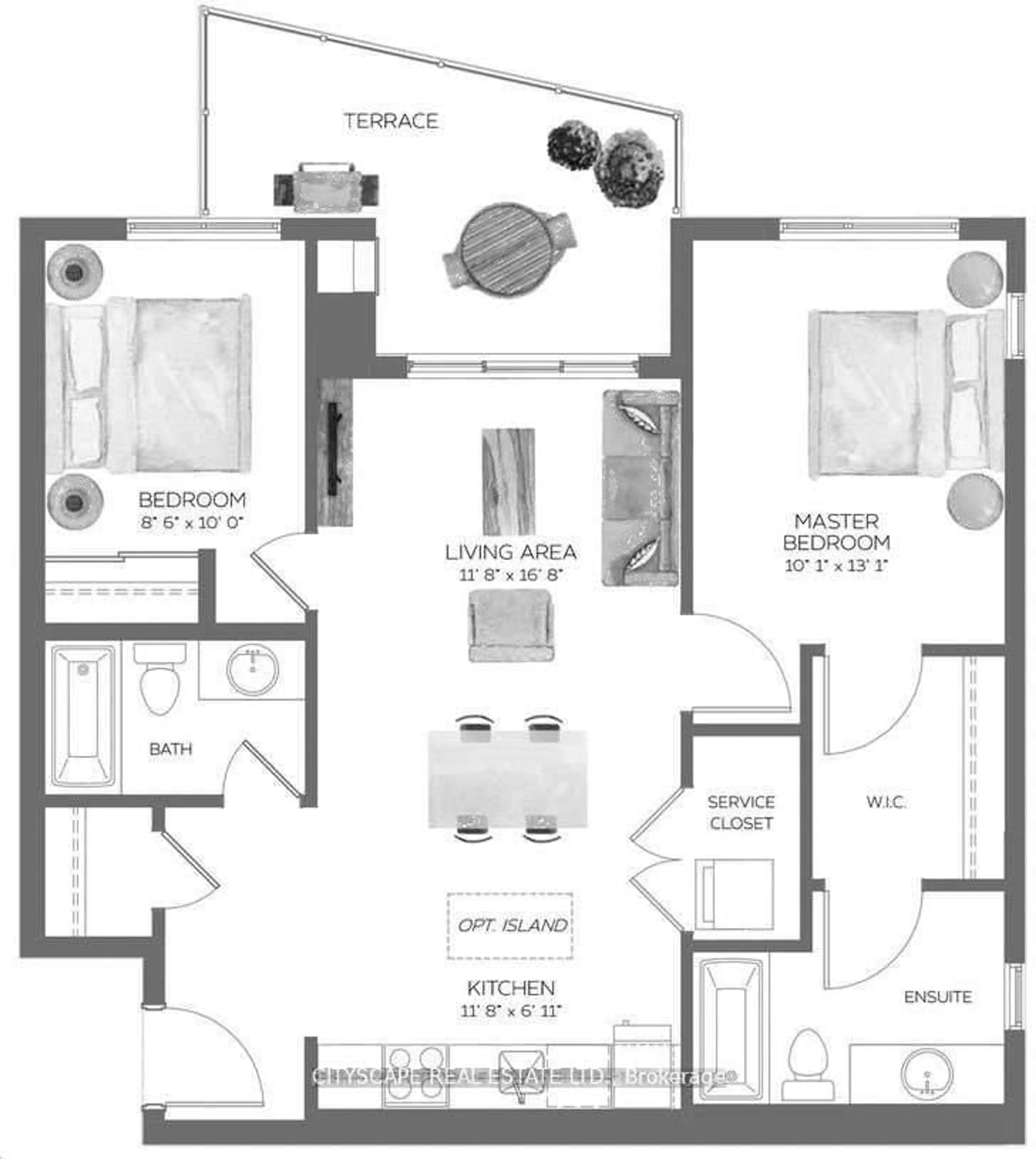 Floor plan for 110 Fergus Ave #138, Kitchener Ontario N2A 2H2