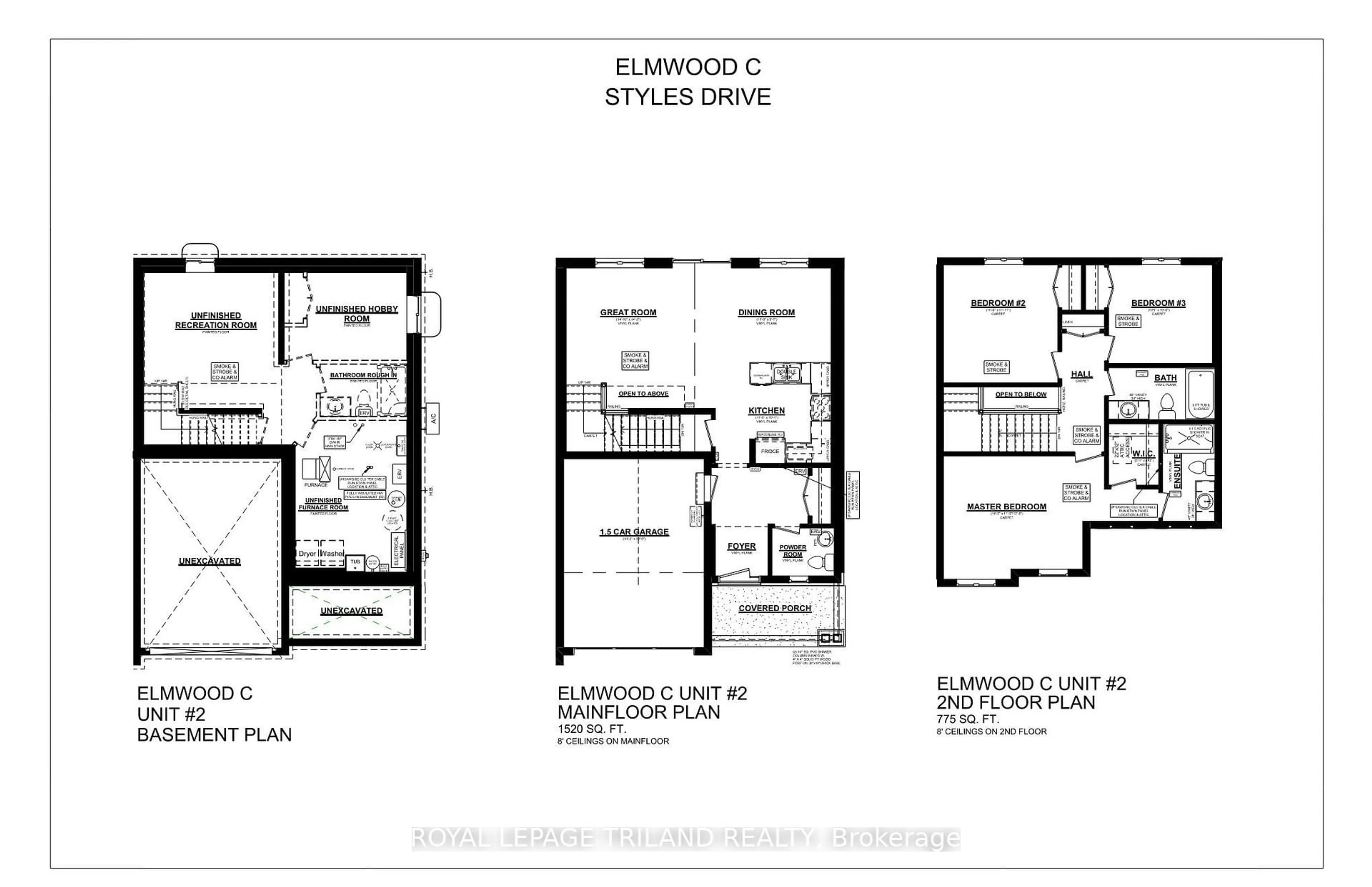 Floor plan for 116 Styles Dr, St. Thomas Ontario N5R 0N8