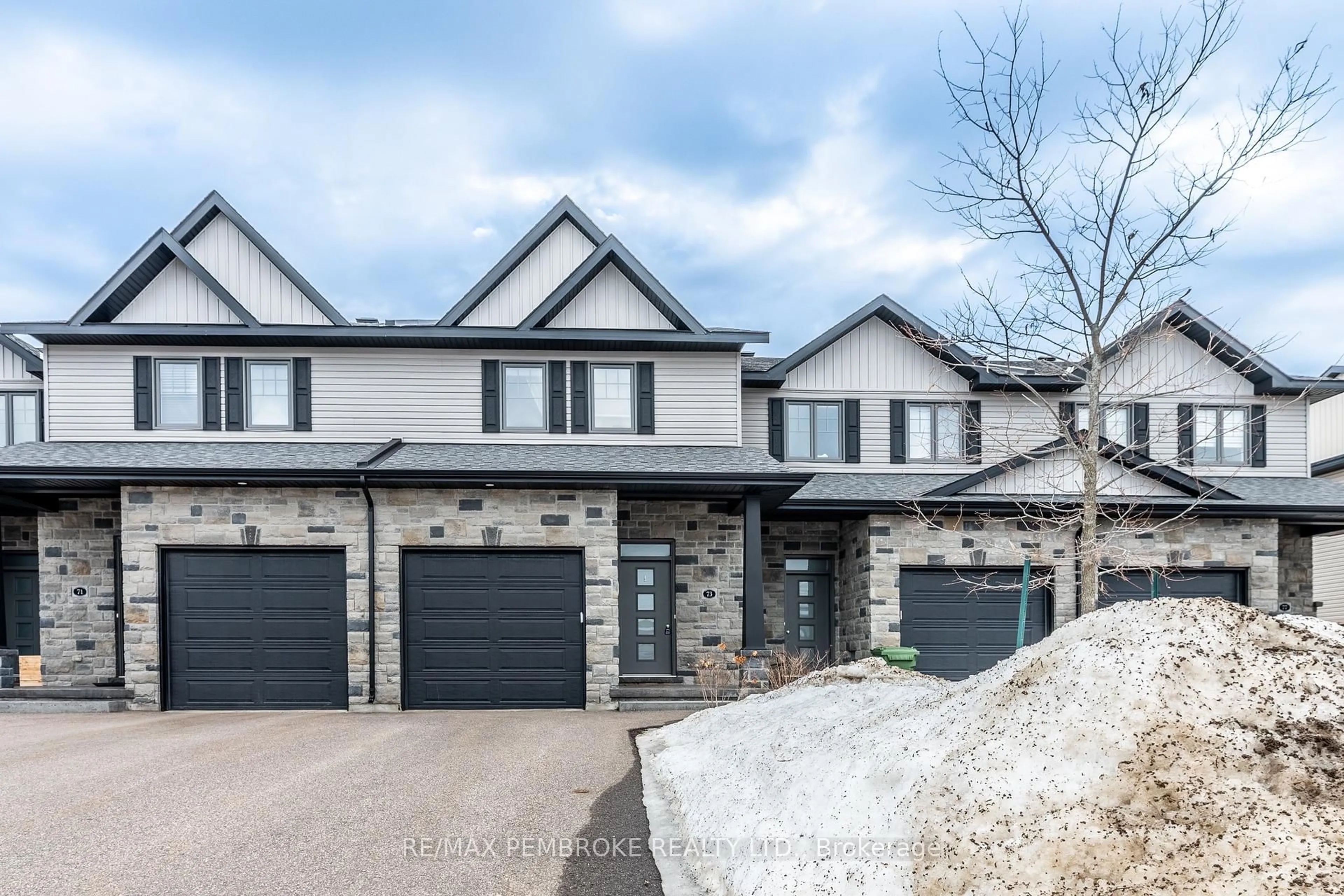 Home with brick exterior material, street for 73 Chad St, Petawawa Ontario K8H 0G9