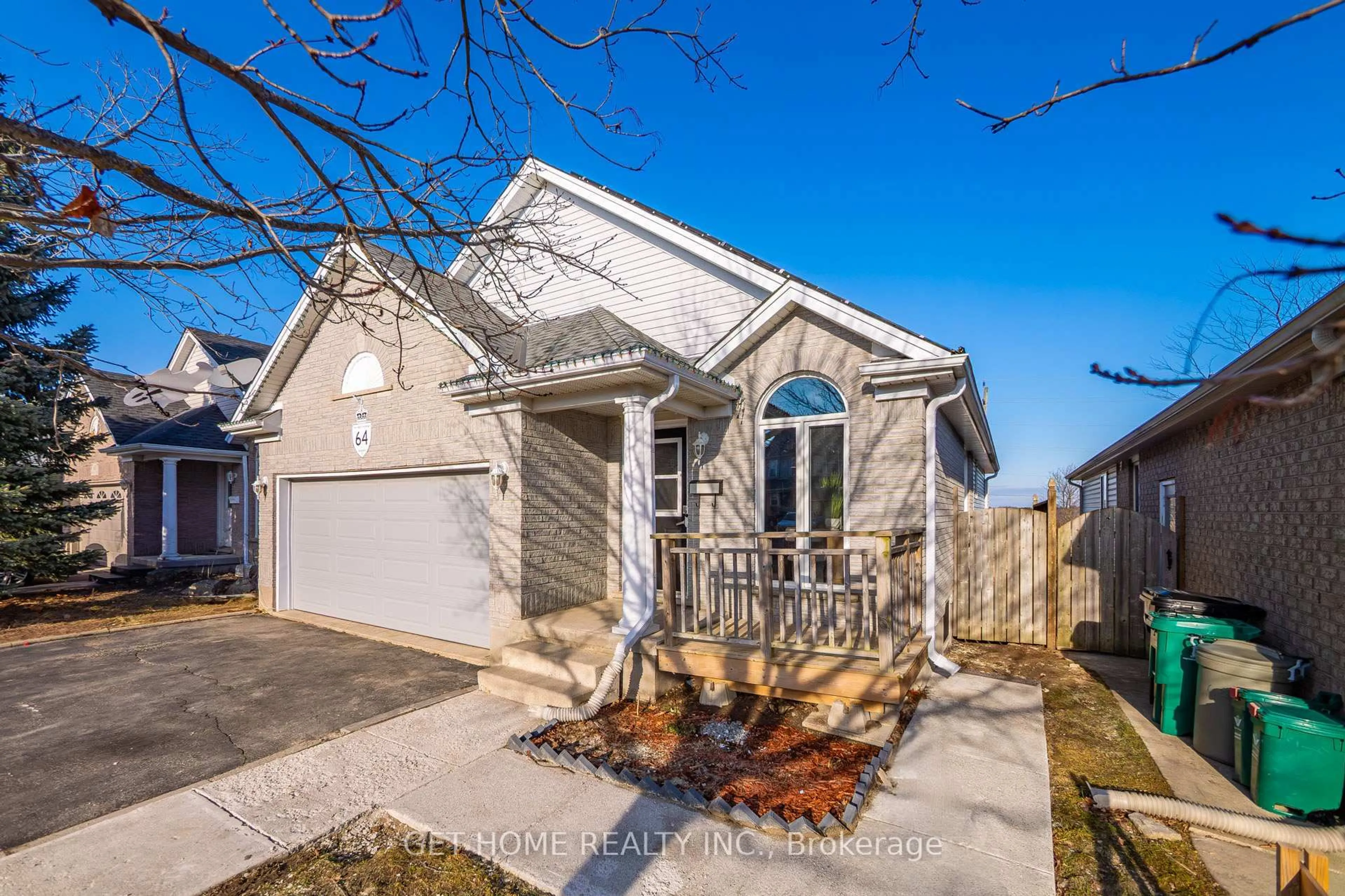 Home with vinyl exterior material, street for 64 Sweeney Cres, Cambridge Ontario N3C 4J1