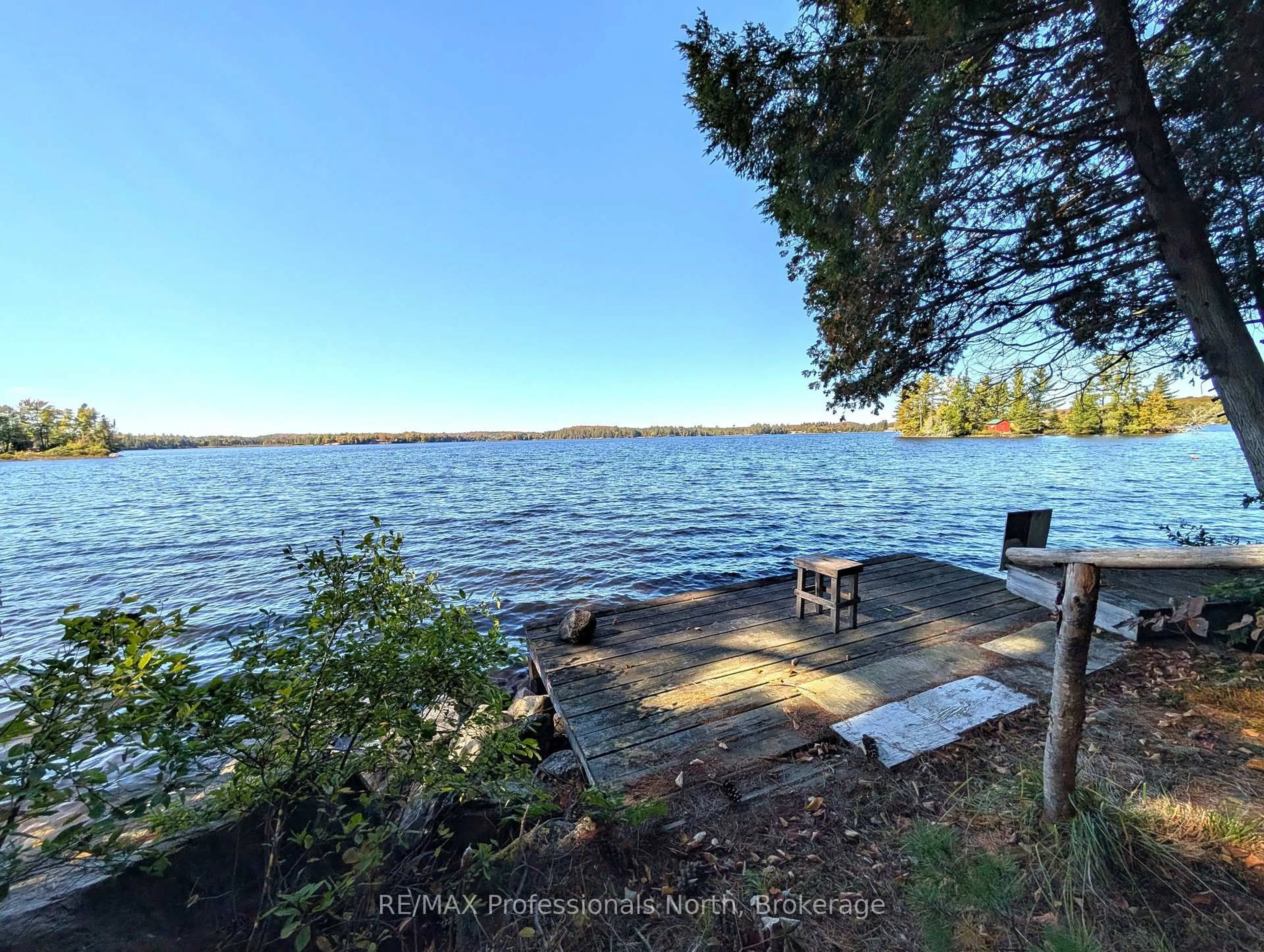 A pic from outside/outdoor area/front of a property/back of a property/a pic from drone, water/lake/river/ocean view for 40 Centre Rd, Parry Sound Remote Area Ontario P0A 1X0