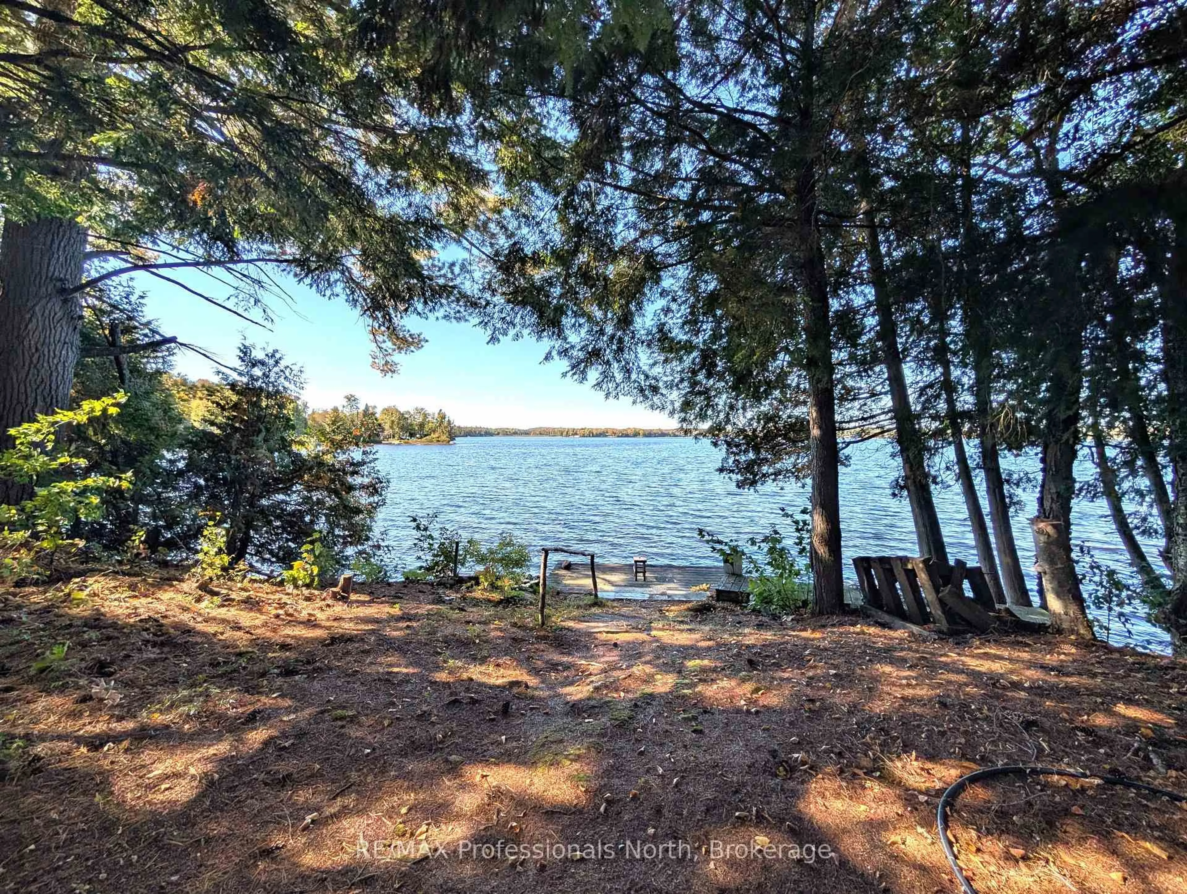 A pic from outside/outdoor area/front of a property/back of a property/a pic from drone, water/lake/river/ocean view for 40 Centre Rd, Parry Sound Remote Area Ontario P0A 1X0