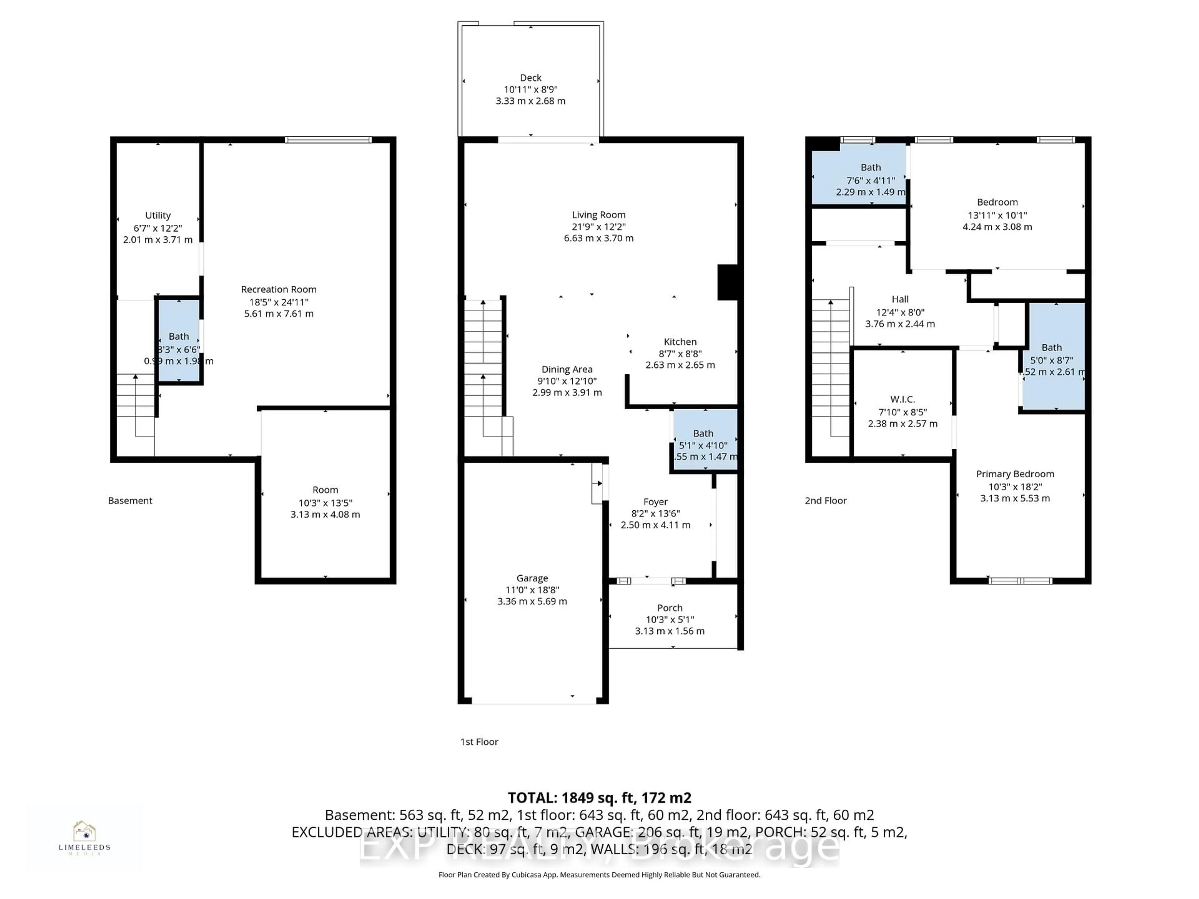 Floor plan for 56 Cortland Cres, Quinte West Ontario K8V 0E9