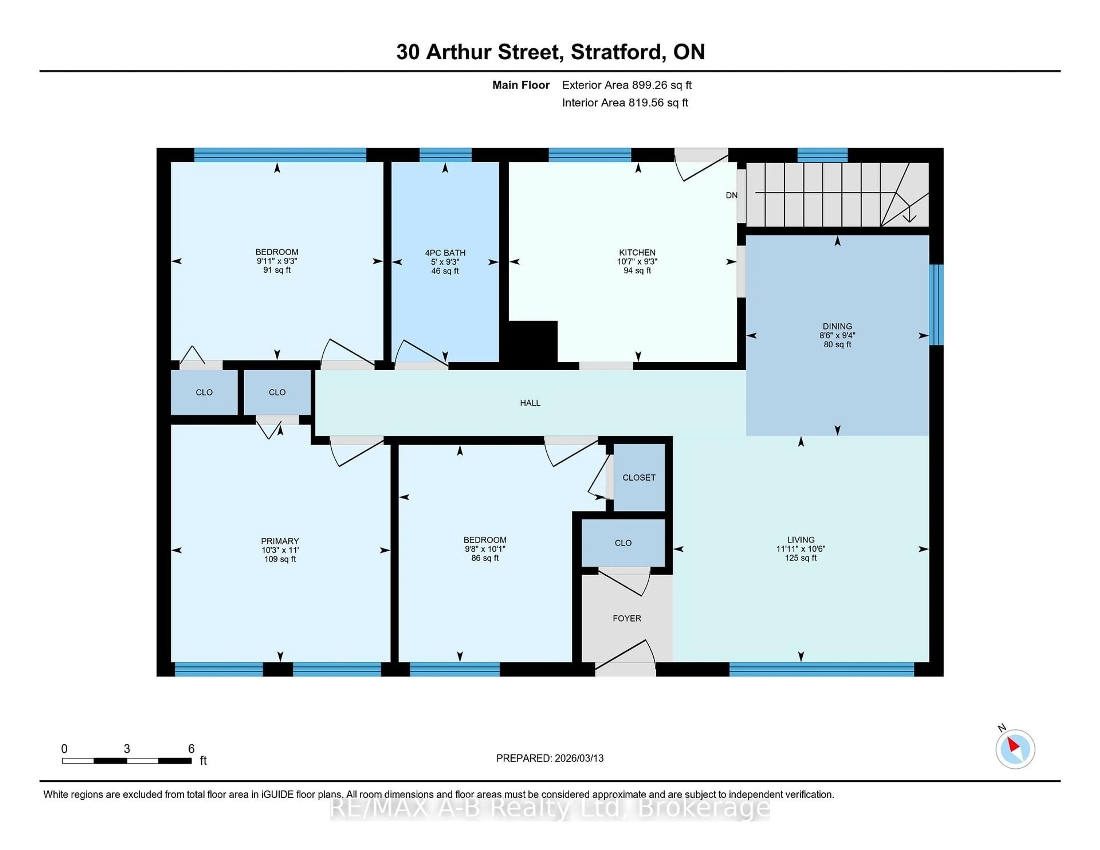 Floor plan for 30 Arthur St, Stratford Ontario N5A 6E3