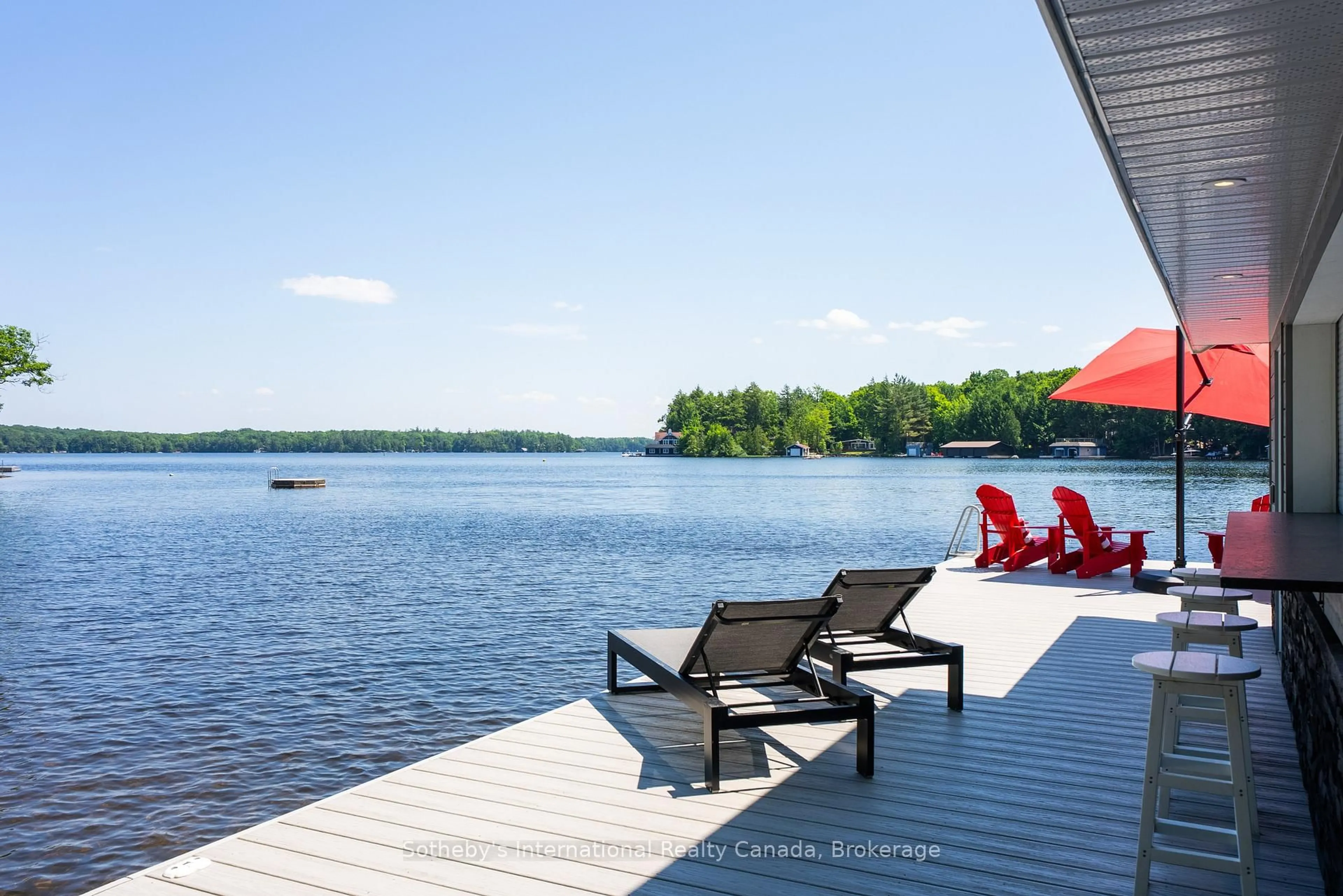 Patio, water/lake/river/ocean view for 3646 Muskoka Rd 169 Rd #Unit 12, Muskoka Lakes Ontario P0C 1A0