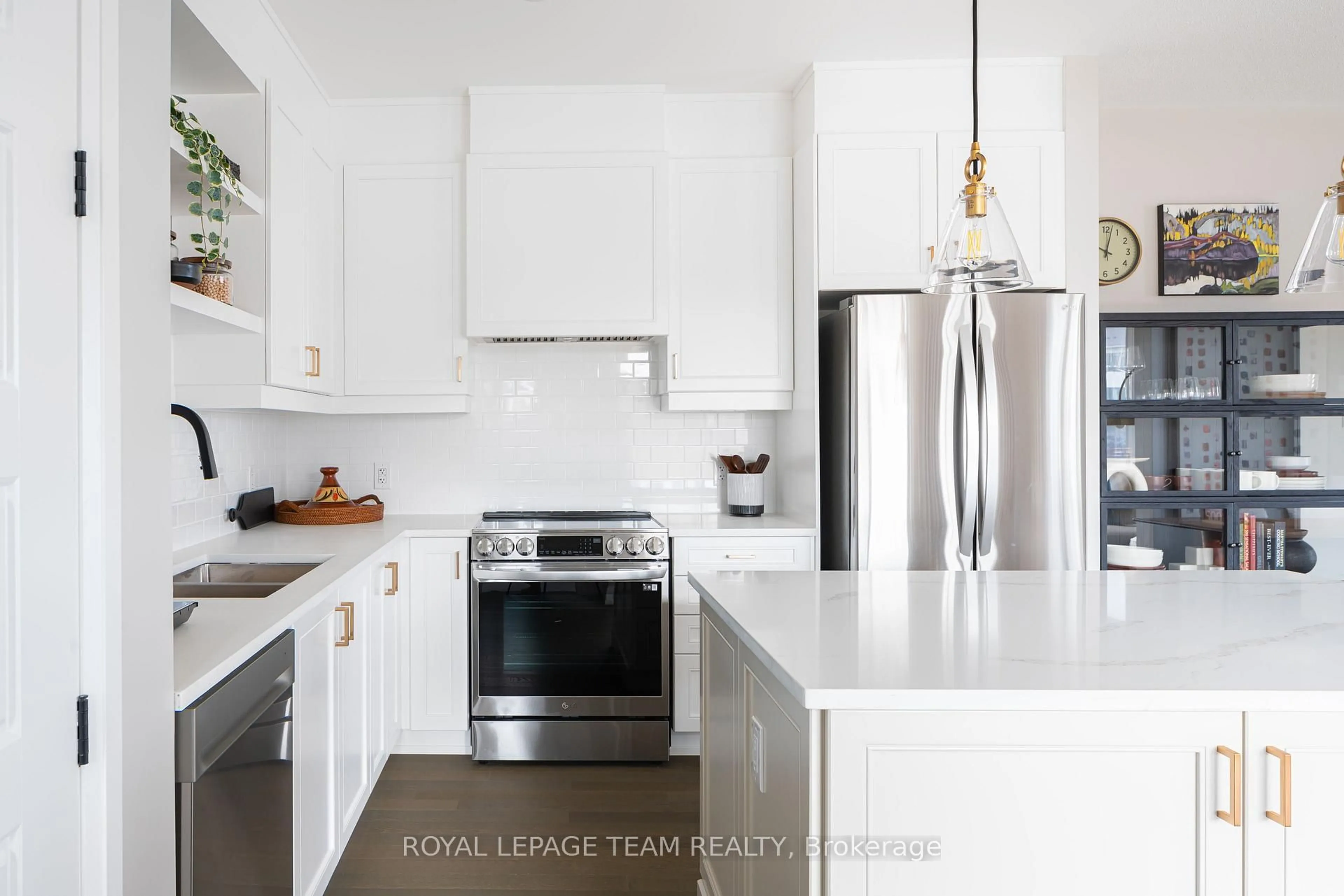 Contemporary kitchen, ceramic/tile floor for 110 Monty Private, North Grenville Ontario K0G 1J0