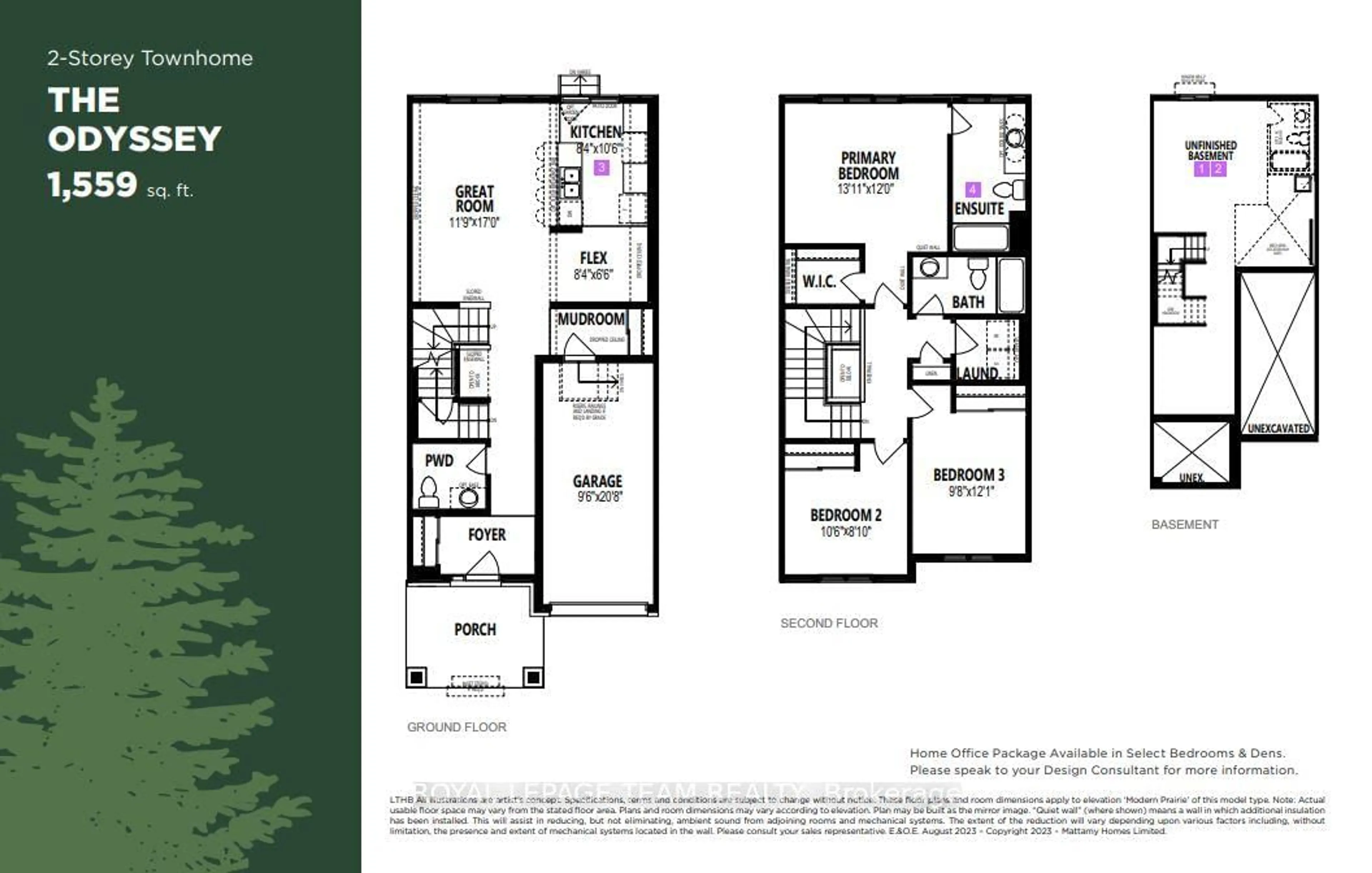 Floor plan for Lot 3627 Oxford Village, North Grenville Ontario K0G 1J0