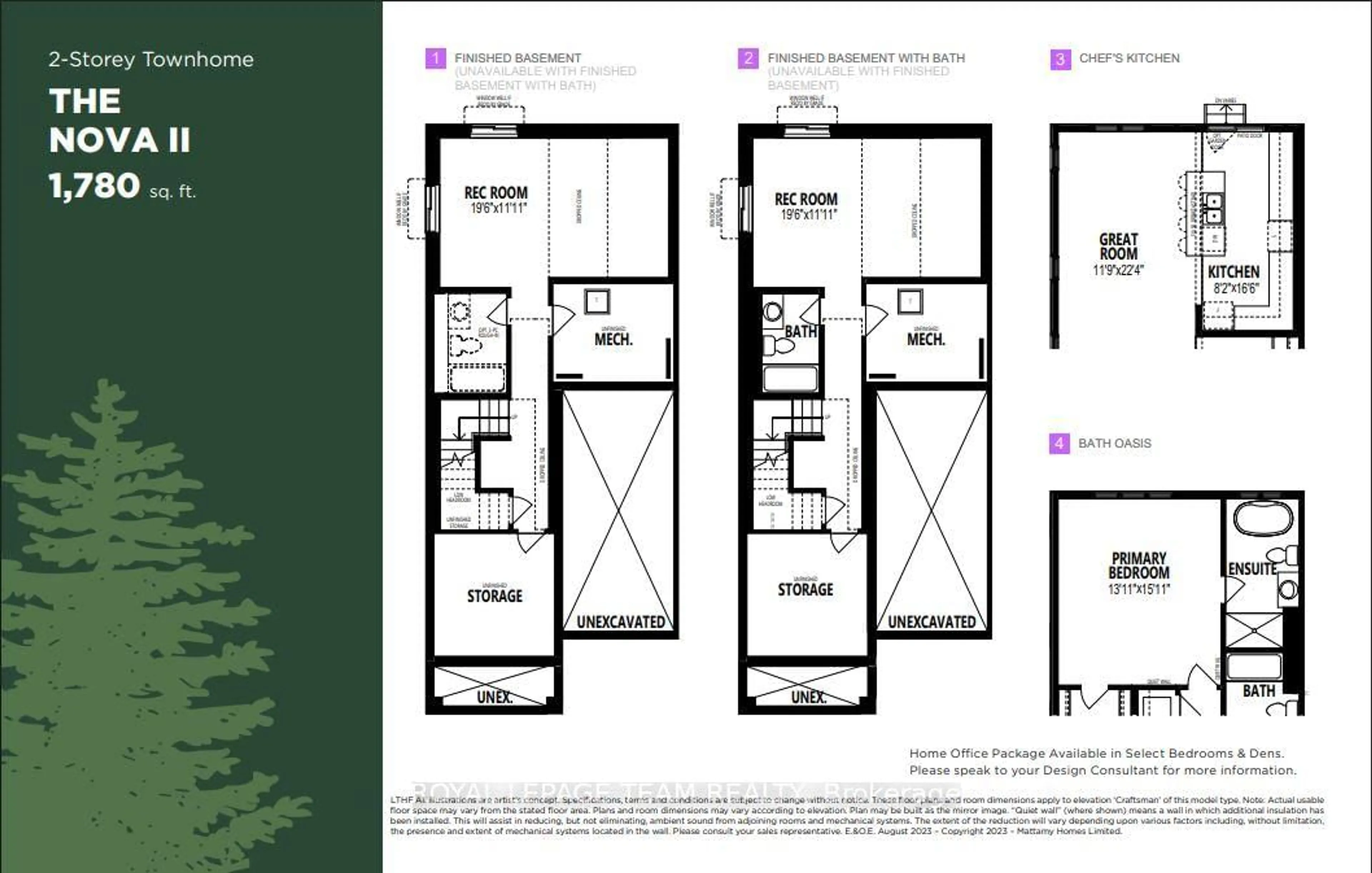 Floor plan for Lot 3629 Oxford Village, North Grenville Ontario K0G 1J0