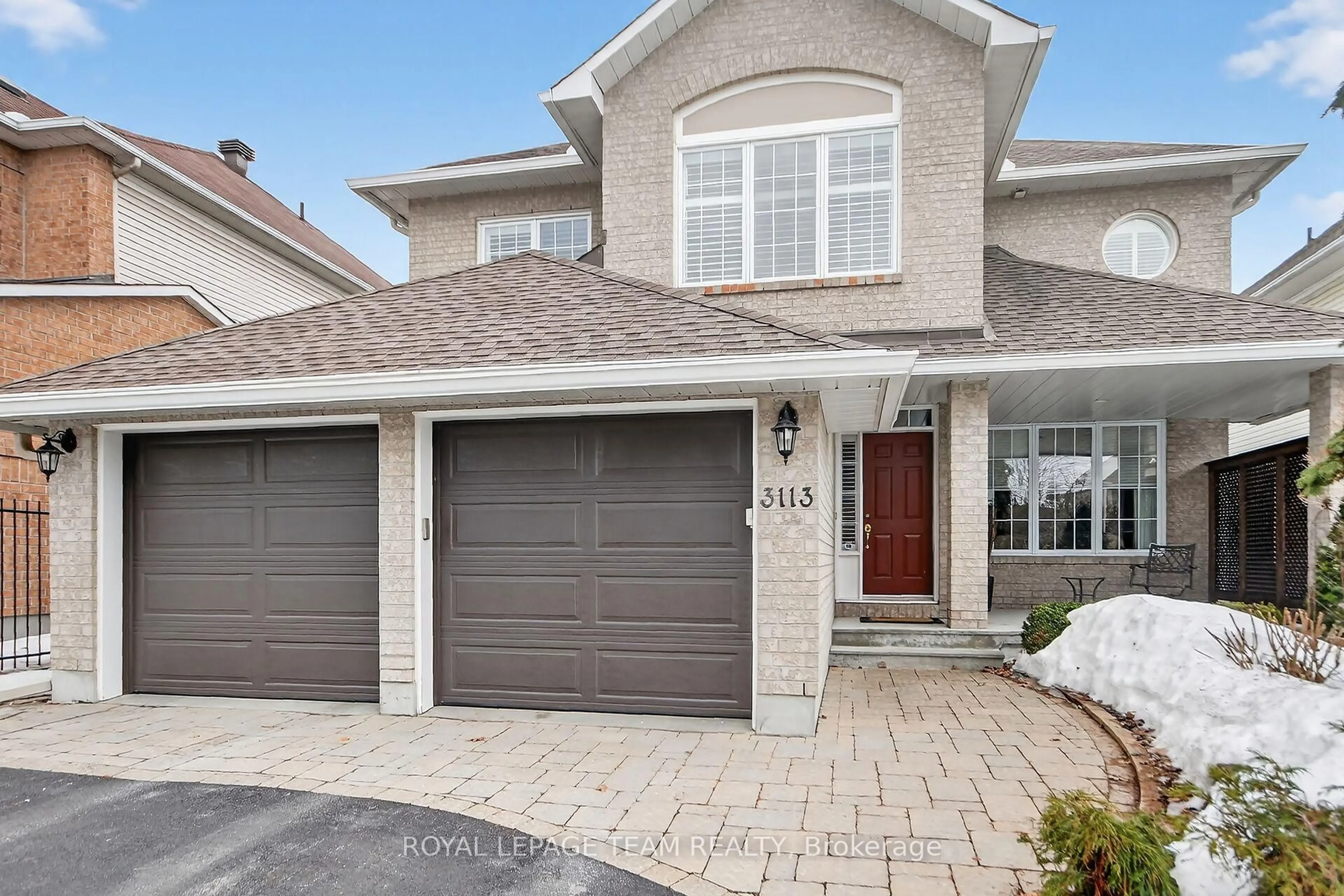 Home with brick exterior material, street for 3113 Apple Hill Dr, Ottawa Ontario K1T 3Z2