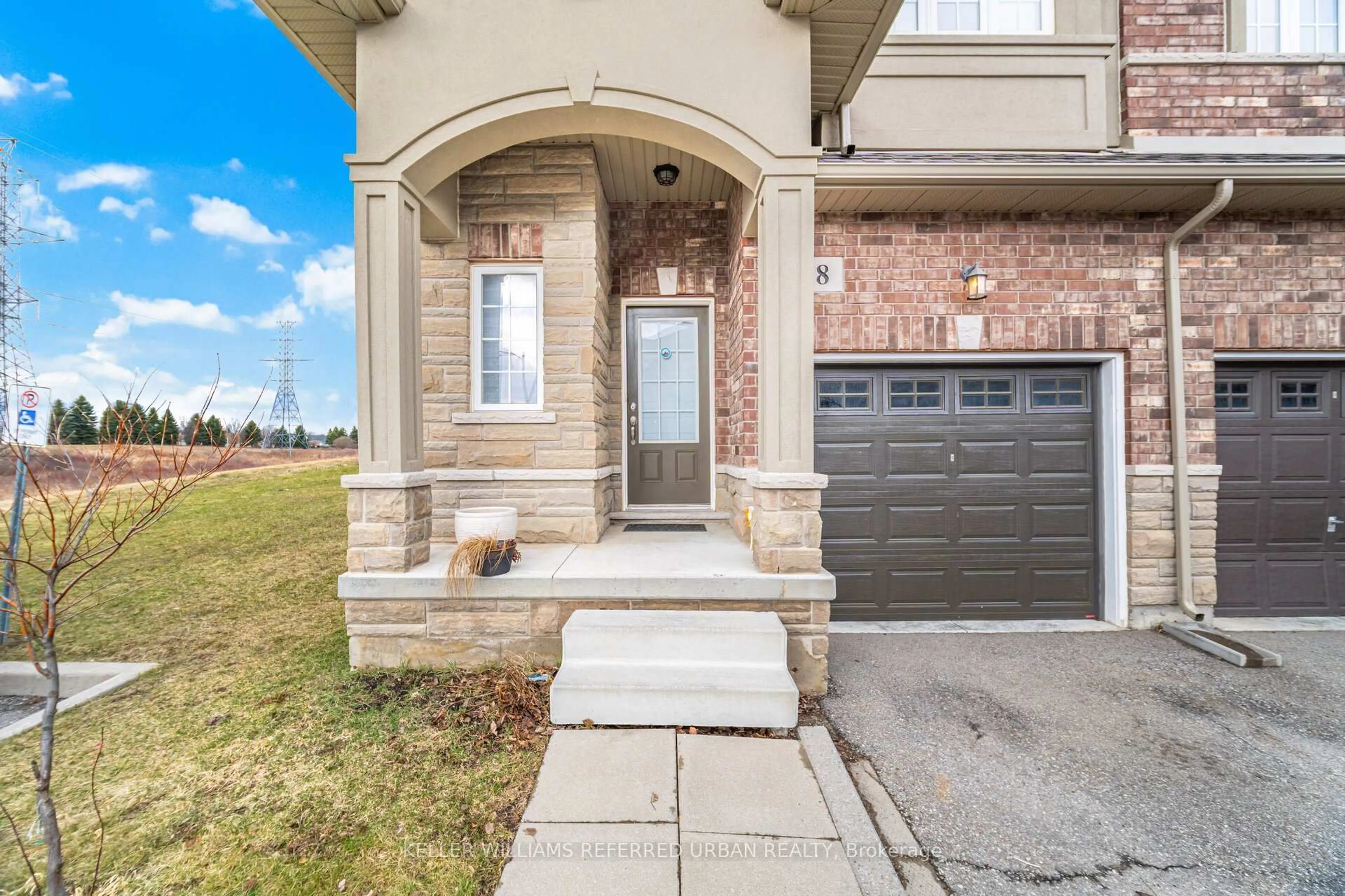 Home with brick exterior material, street for 21 Madonna Dr #8, Hamilton Ontario L9B 0H1
