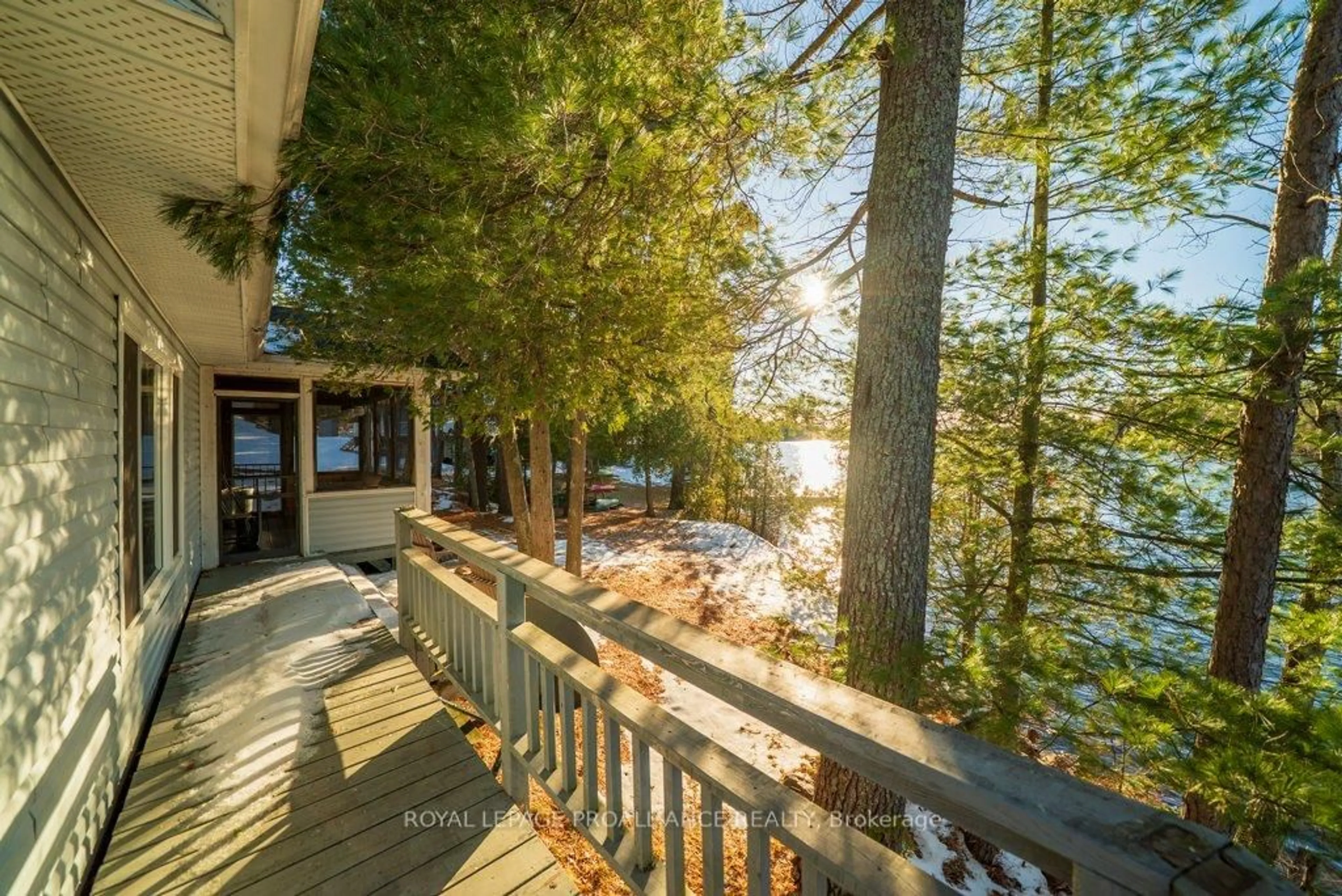 Patio, water/lake/river/ocean view for 2087 B Grindstone Lake Rd, Plevna Ontario K0H 2M0