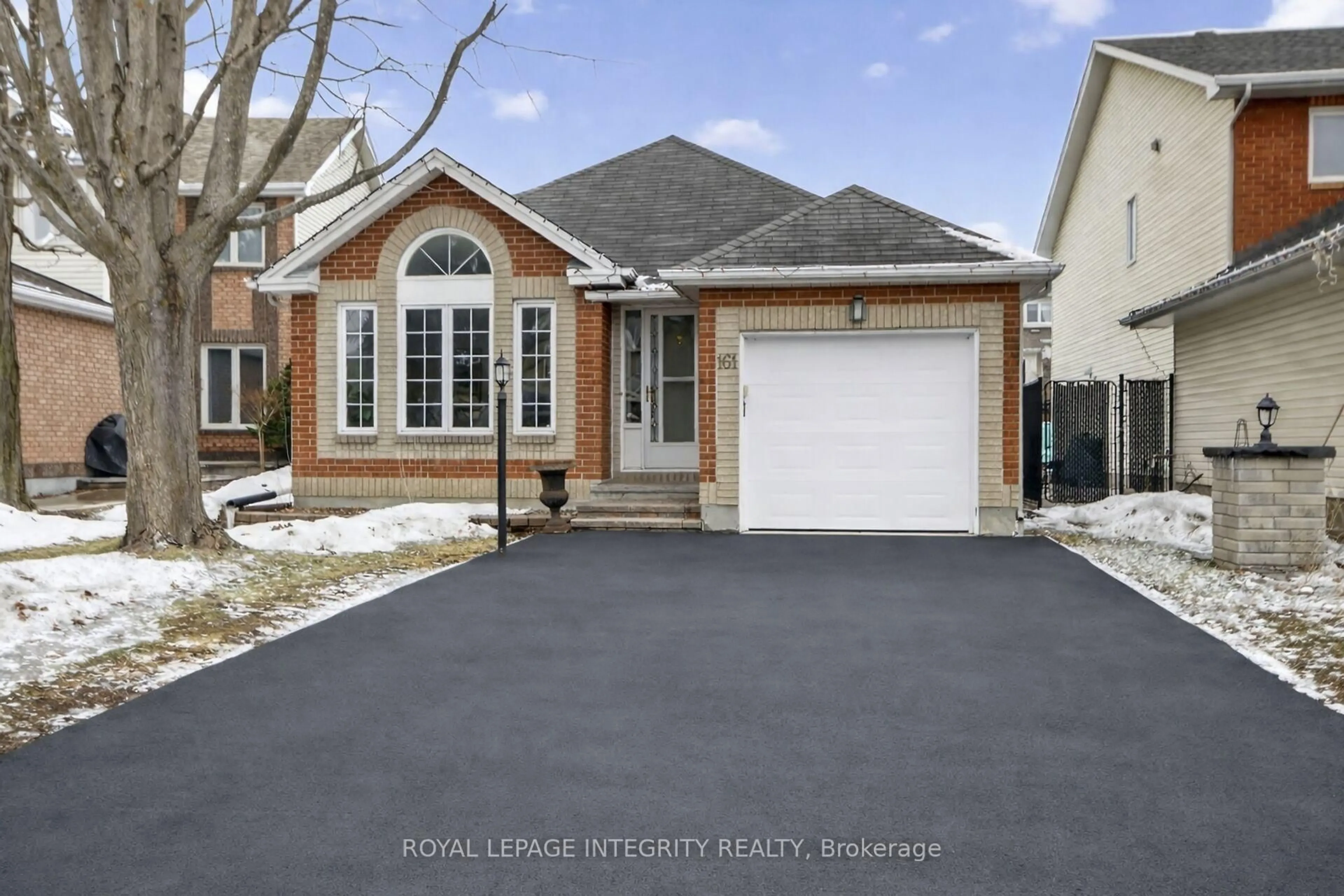Home with vinyl exterior material, street for 161 Longshire Circ, Nepean Ontario K2J 4L2