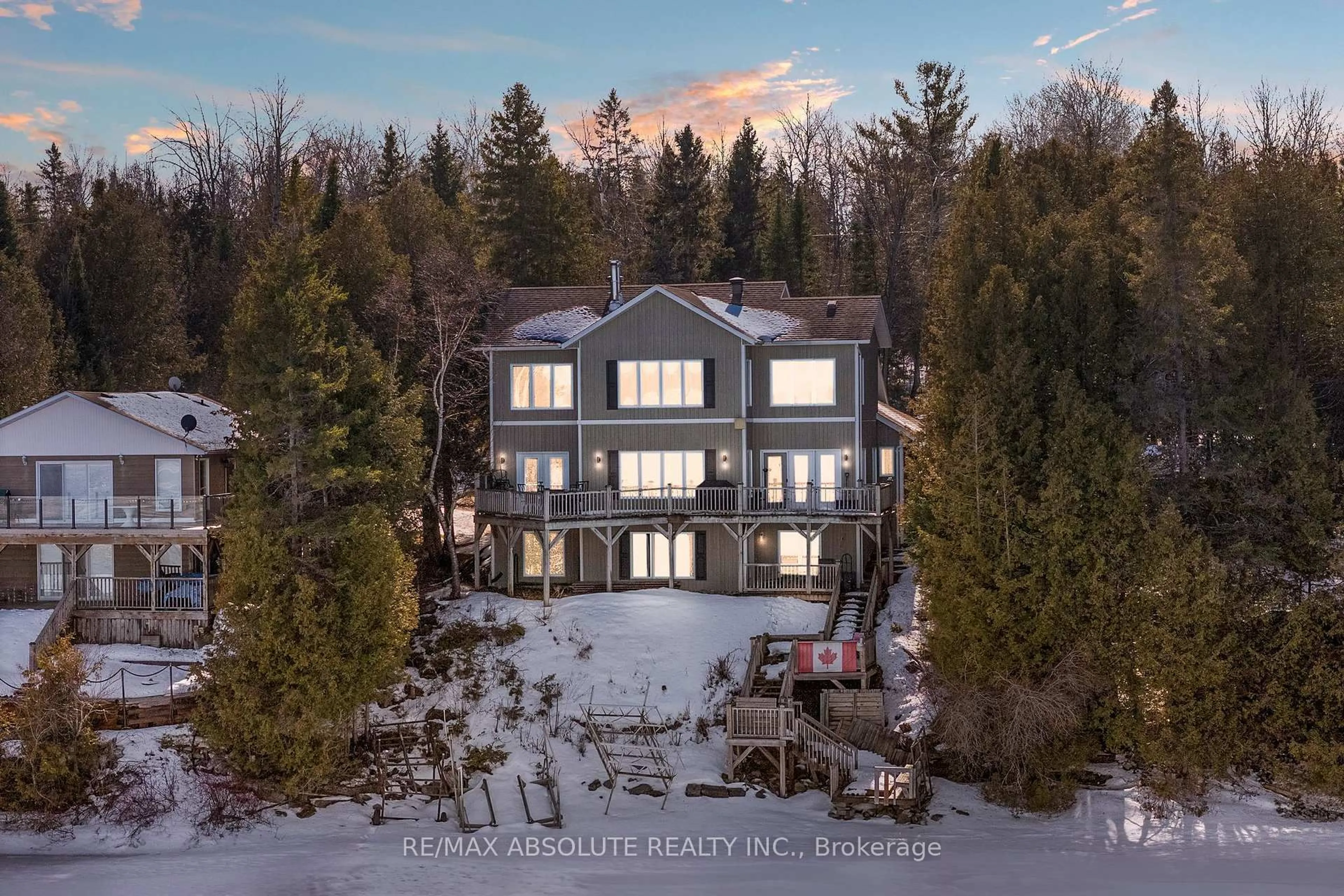 A pic from outside/outdoor area/front of a property/back of a property/a pic from drone, mountain view for 39 McNeill Rd, Braeside Ontario K0A 1G0