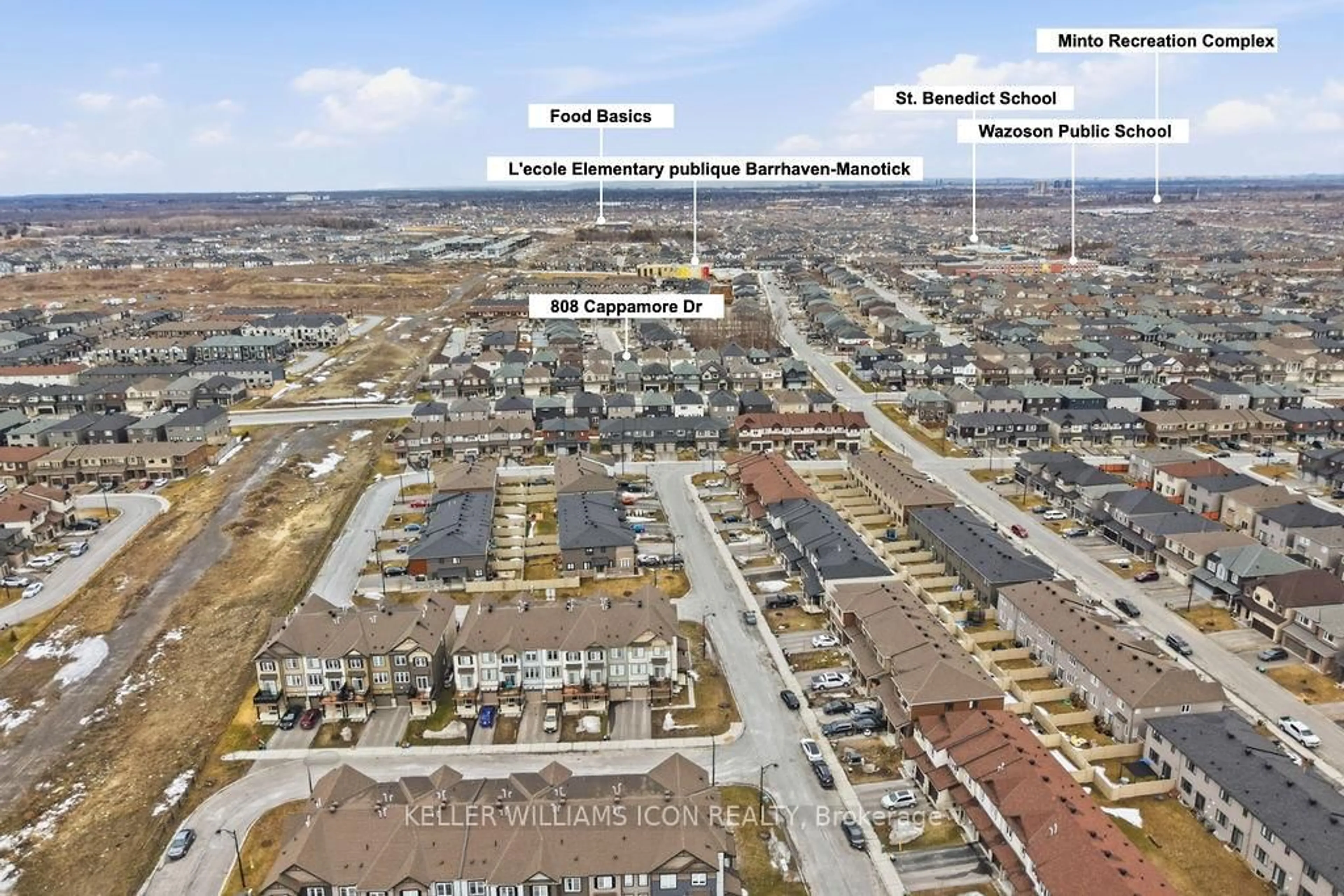 A pic from outside/outdoor area/front of a property/back of a property/a pic from drone, street for 808 Cappamore Dr, Ottawa Ontario K2J 6V6