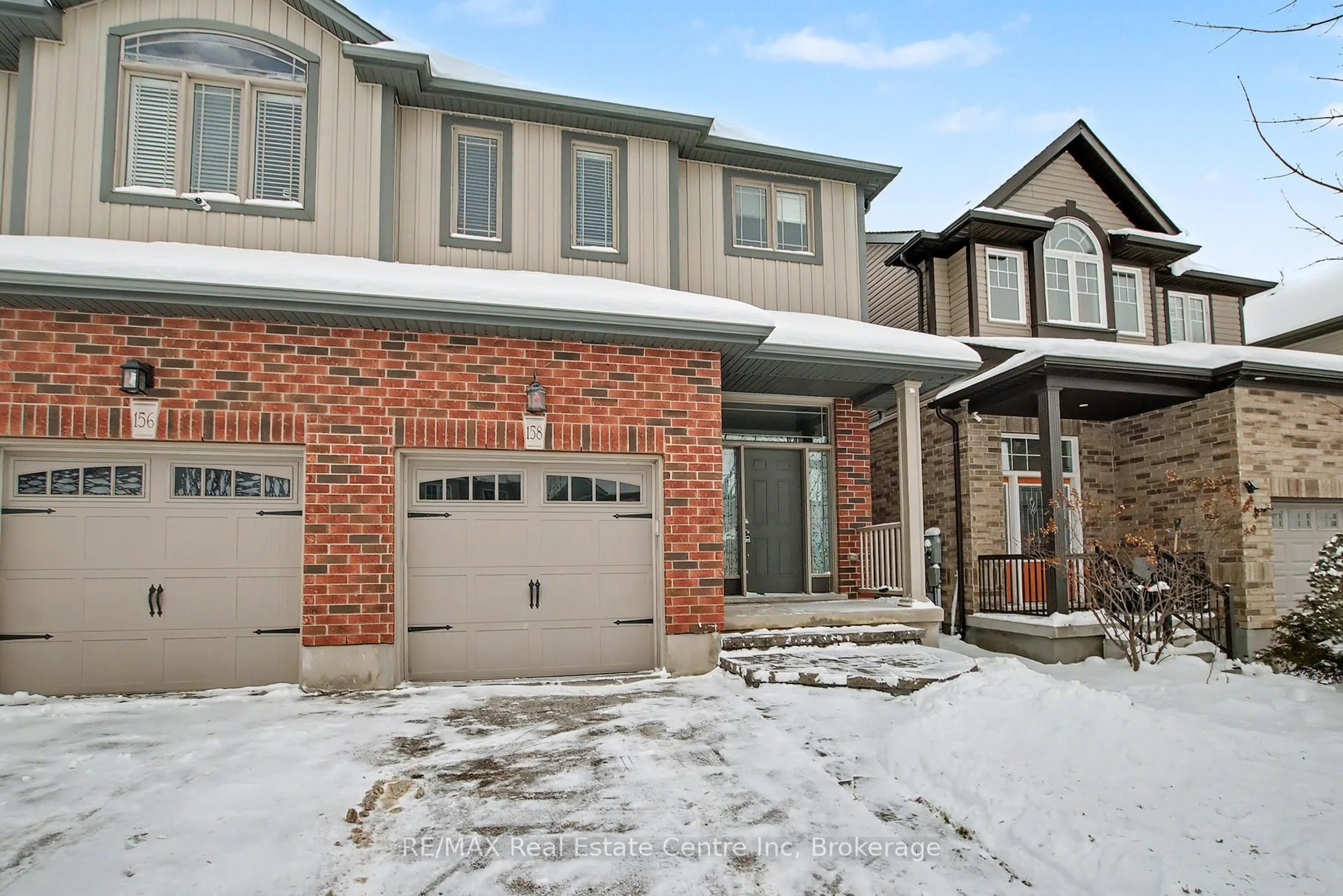 Home with brick exterior material, street for 158 Kemp Cres, Guelph Ontario N1E 0K1