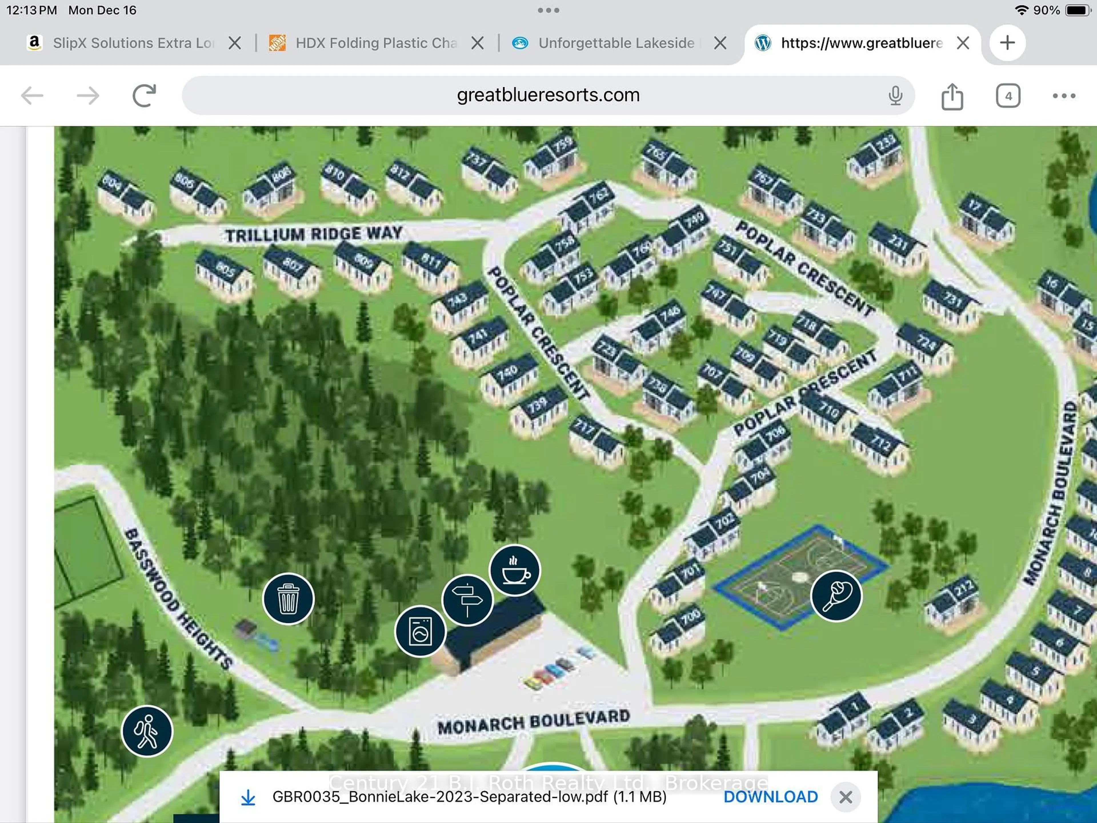 Picture of a map for 439 Springwater Cres, Bracebridge Ontario P1L 1W9