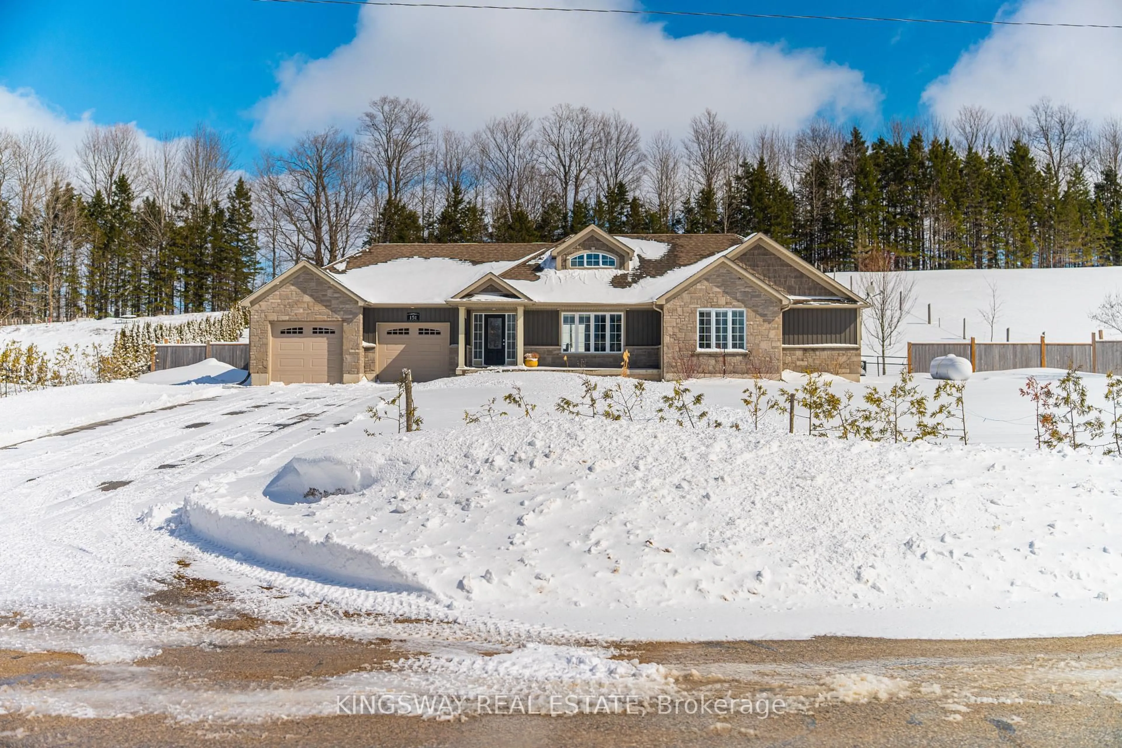 A pic from outside/outdoor area/front of a property/back of a property/a pic from drone, street for 151 Watra Rd, Southgate Ontario N0G 1R0