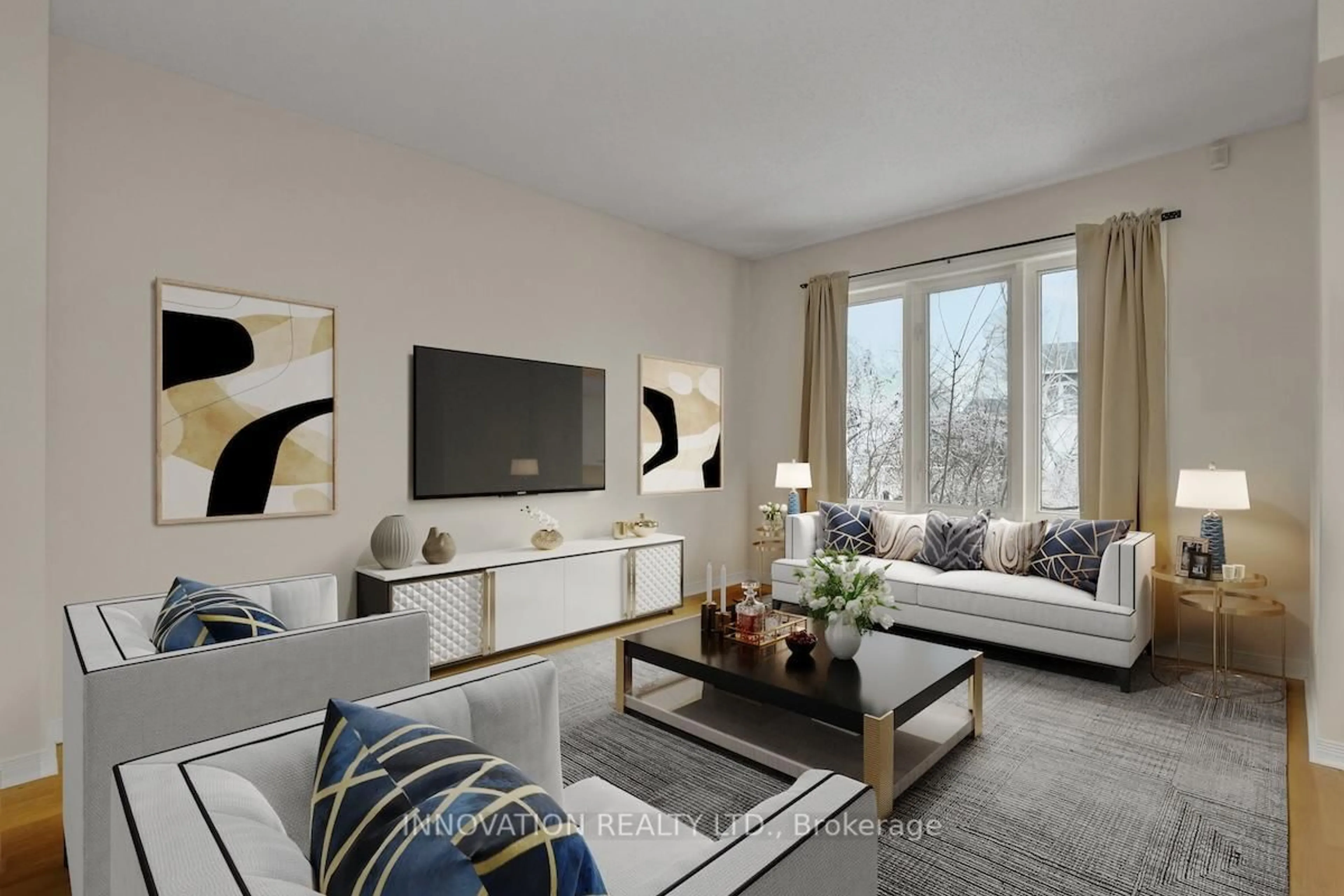 Living room with furniture, unknown for 4407 Ashcroft Crt, Ottawa Ontario K1J 1C7