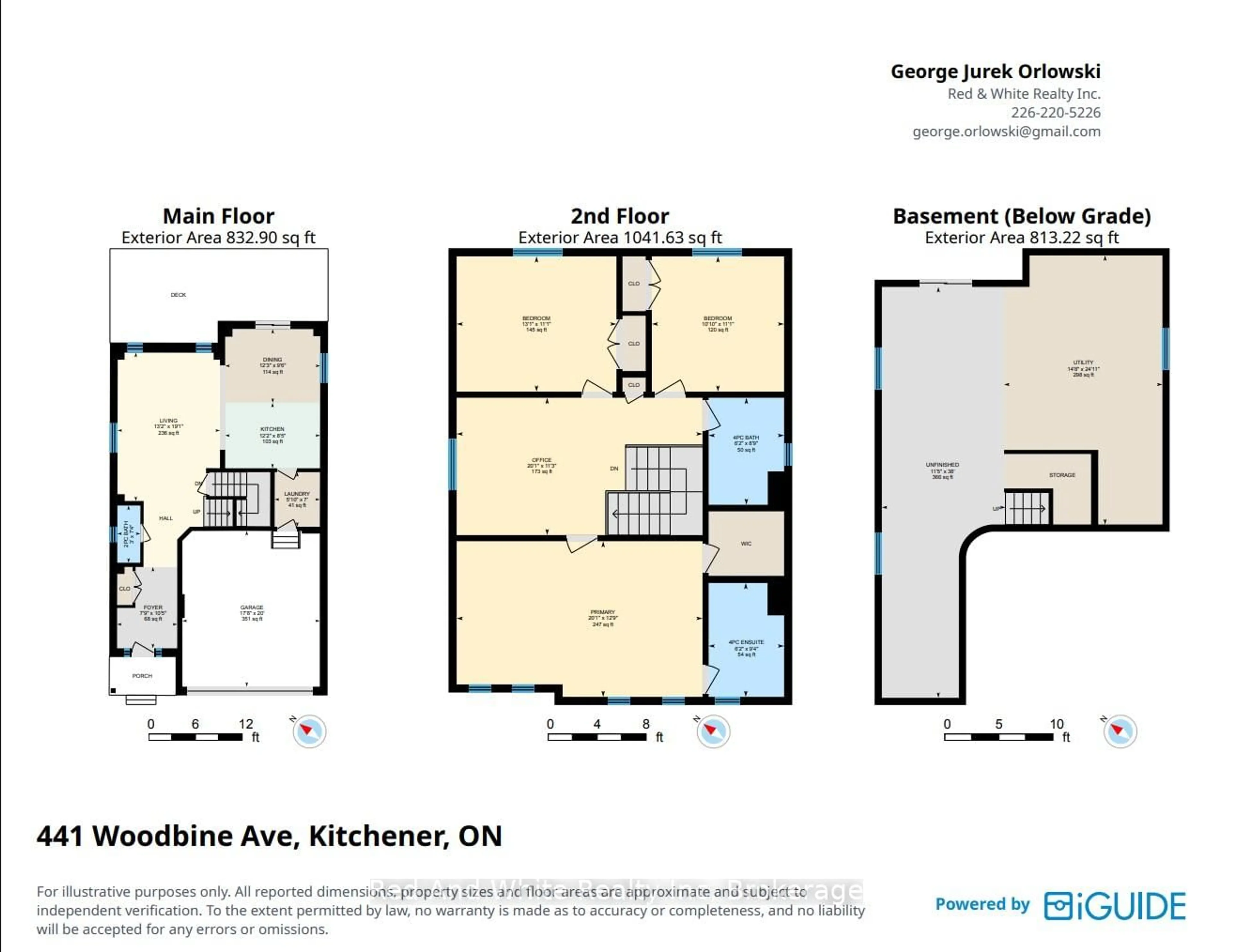 Floor plan for 441 WOODBINE Ave, Kitchener Ontario N2R 0A6
