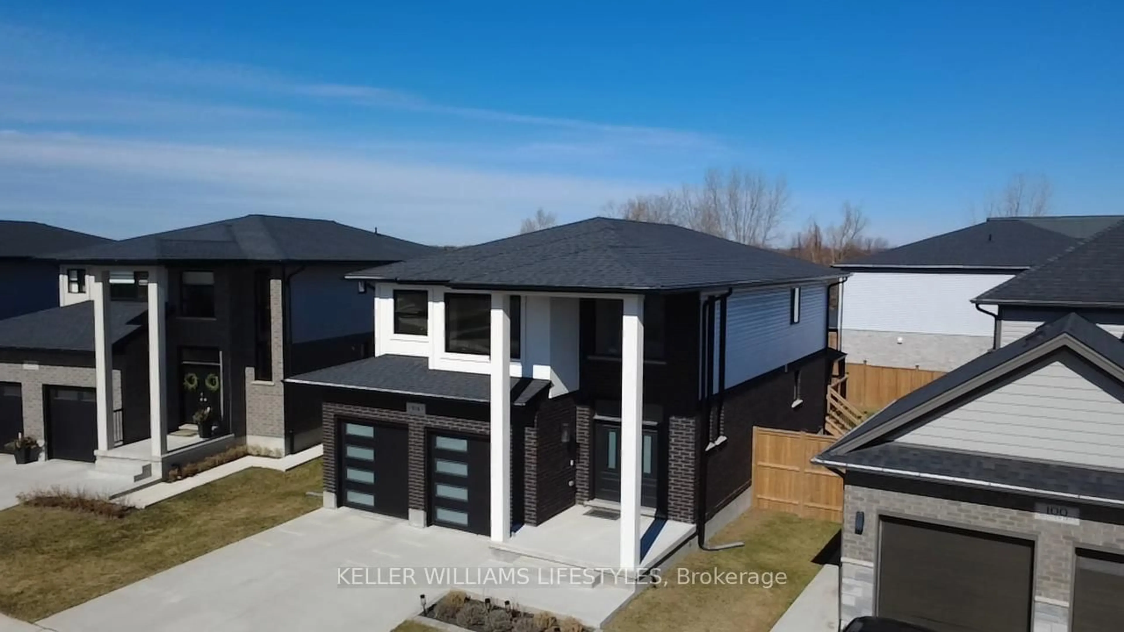 Home with brick exterior material, street for 104 Crestview Dr, Middlesex Centre Ontario N0L 1R0