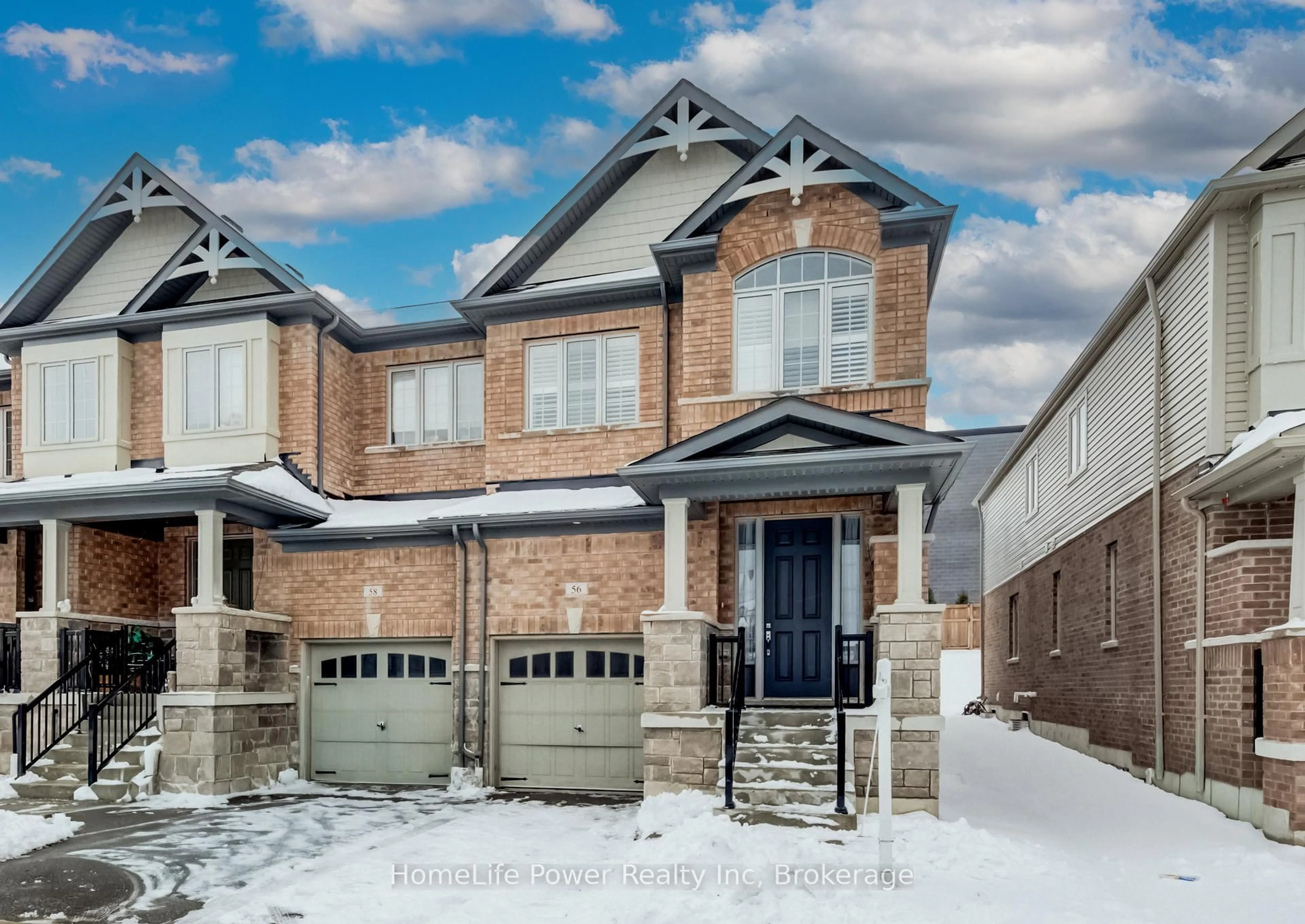 Home with brick exterior material, street for 56 Reistwood Dr, Kitchener Ontario N2R 0N8