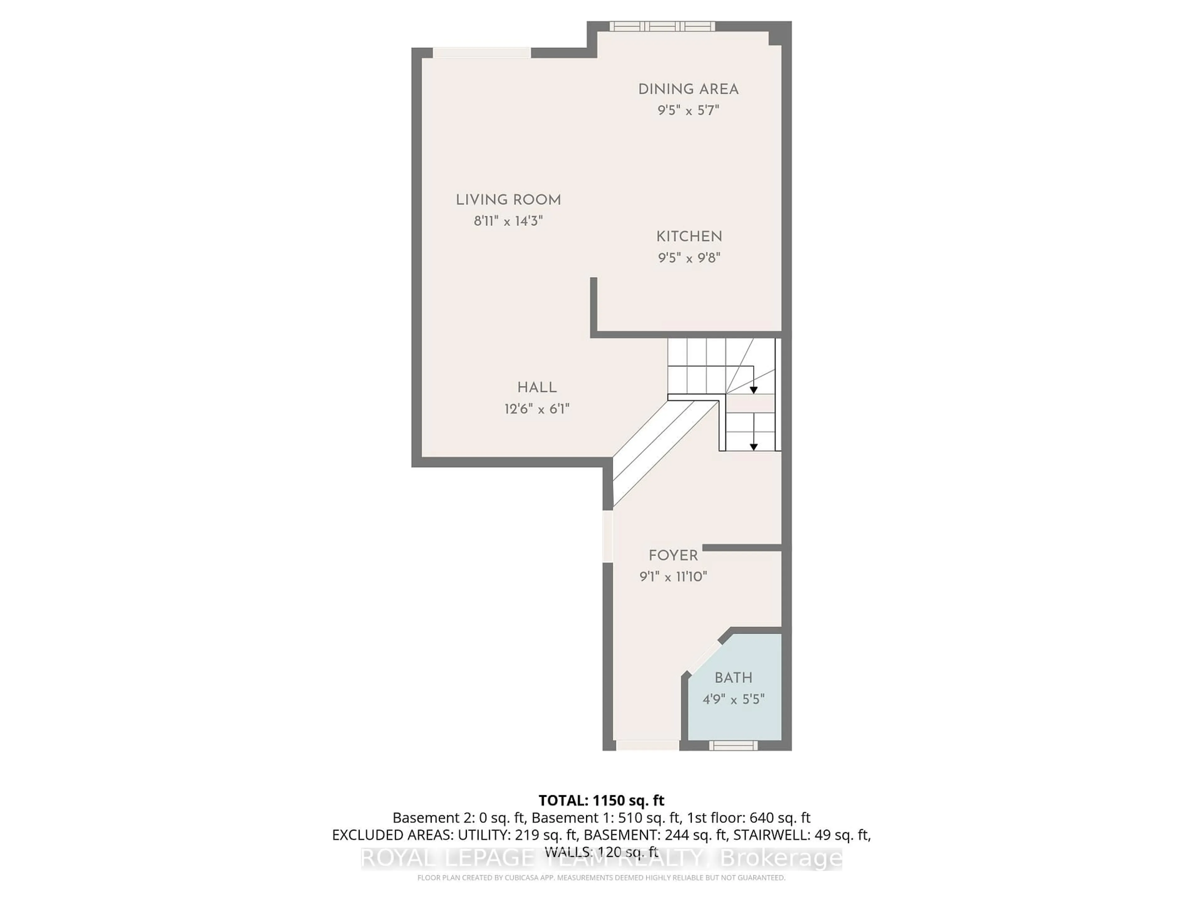 Floor plan for 353 Brigitta St, Ottawa Ontario K2S 0H9