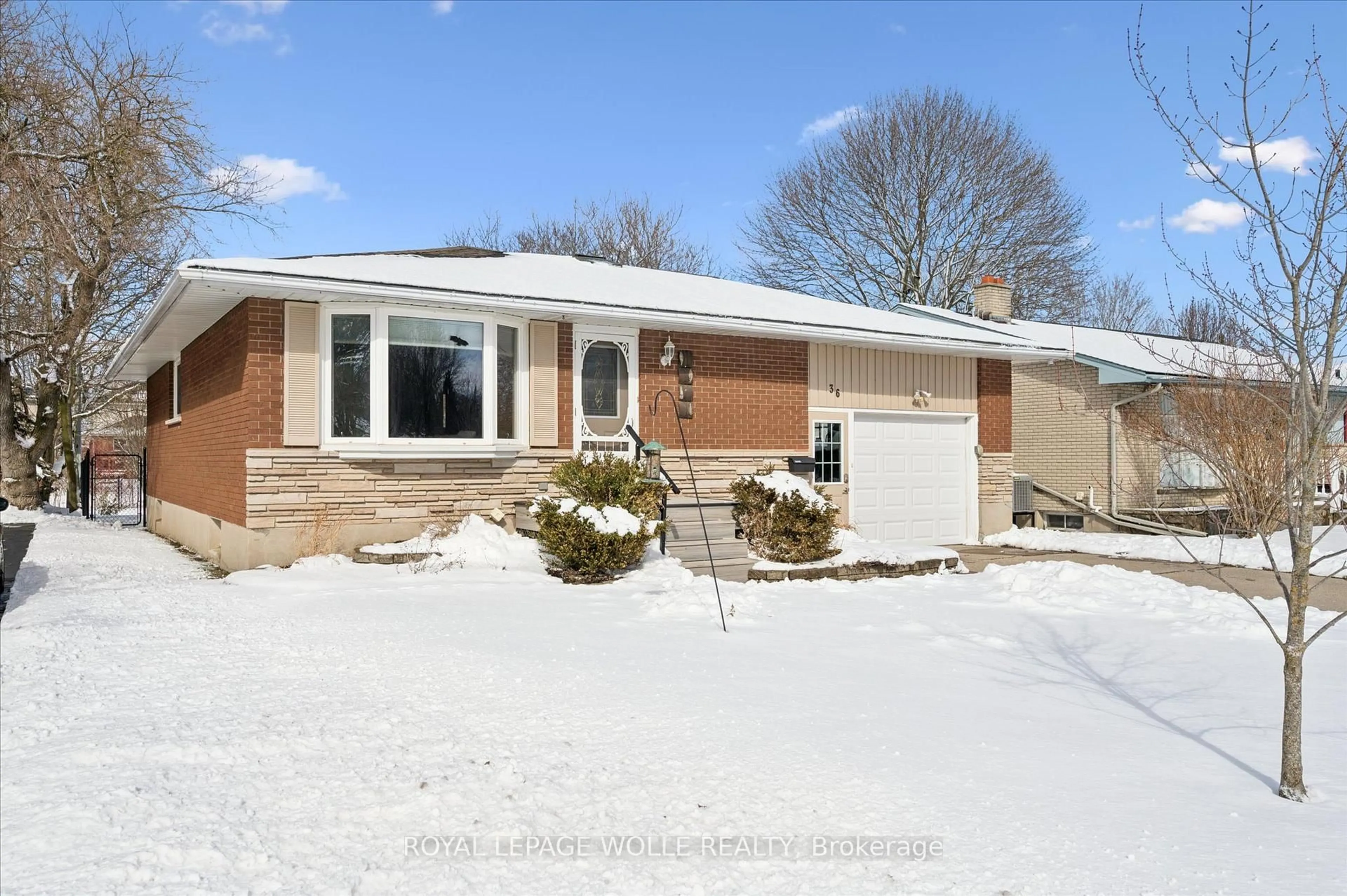 Home with brick exterior material, street for 36 Bluejay Rd, Woolwich Ontario N3B 1J4
