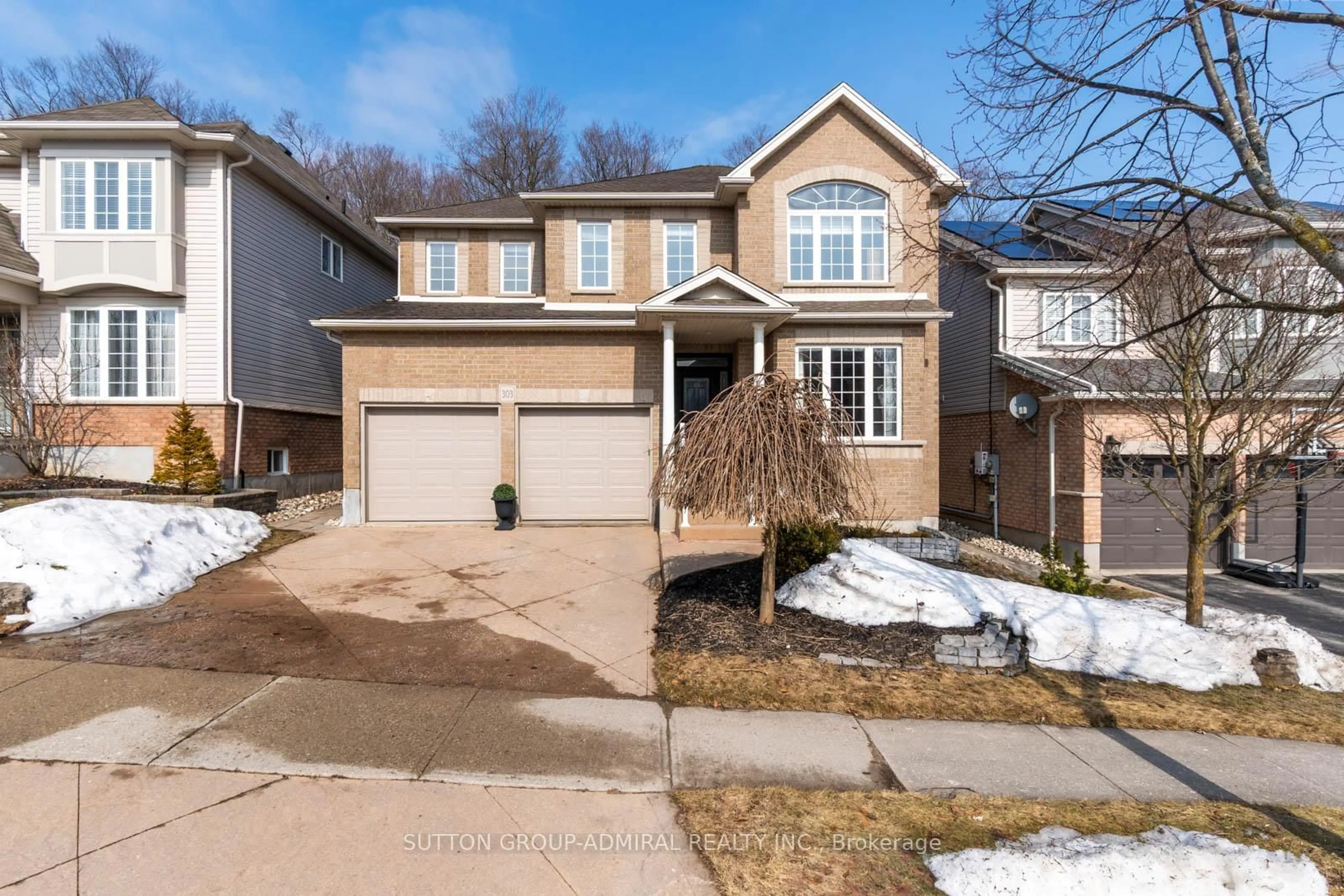 Home with brick exterior material, street for 303 Winterburg Crt, Waterloo Ontario N2V 2S8