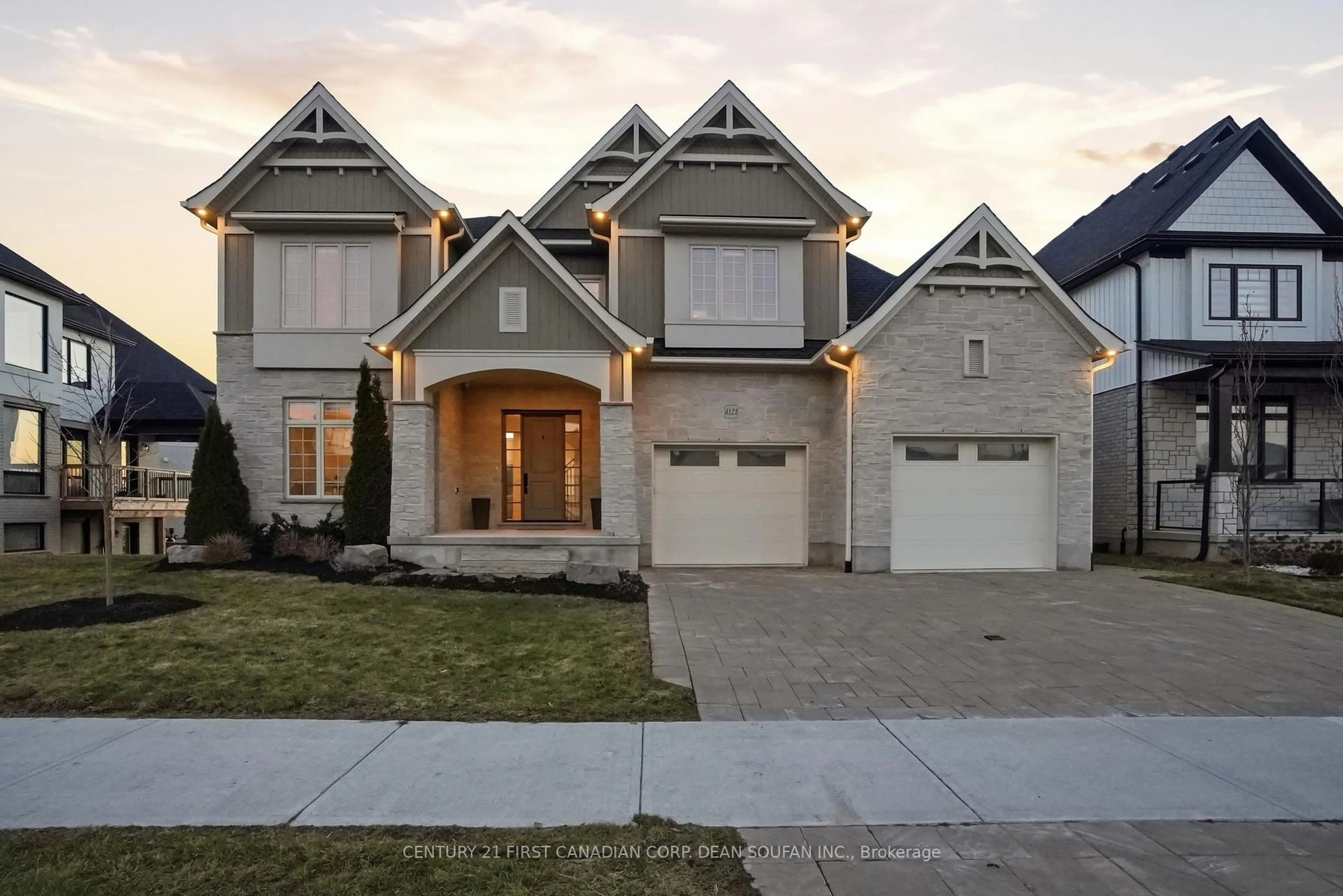 Home with brick exterior material, street for 4121 Winterberry Dr, London South Ontario N6P 0H6