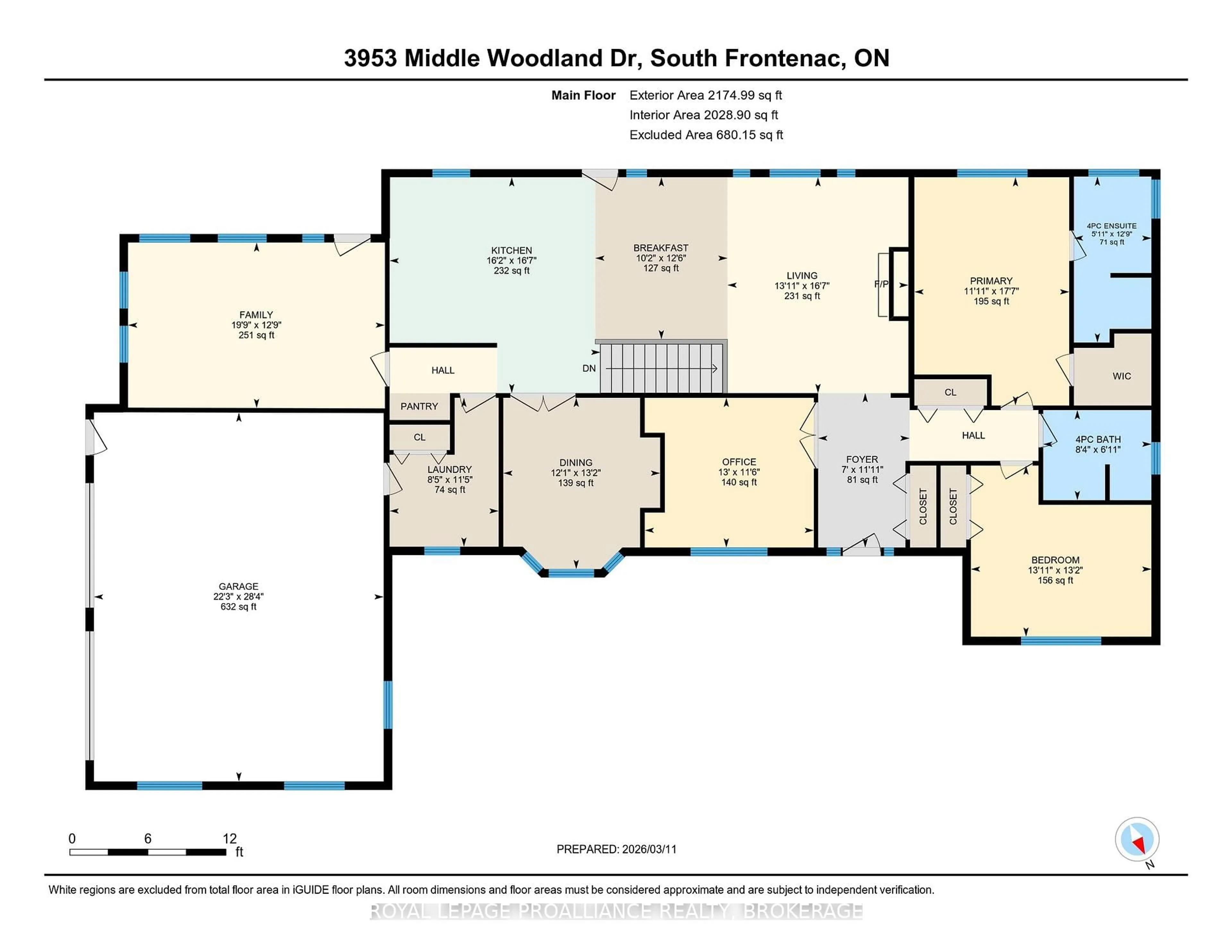 Floor plan for 3953 Middle Woodland Dr, Inverary Ontario K0H 1X0