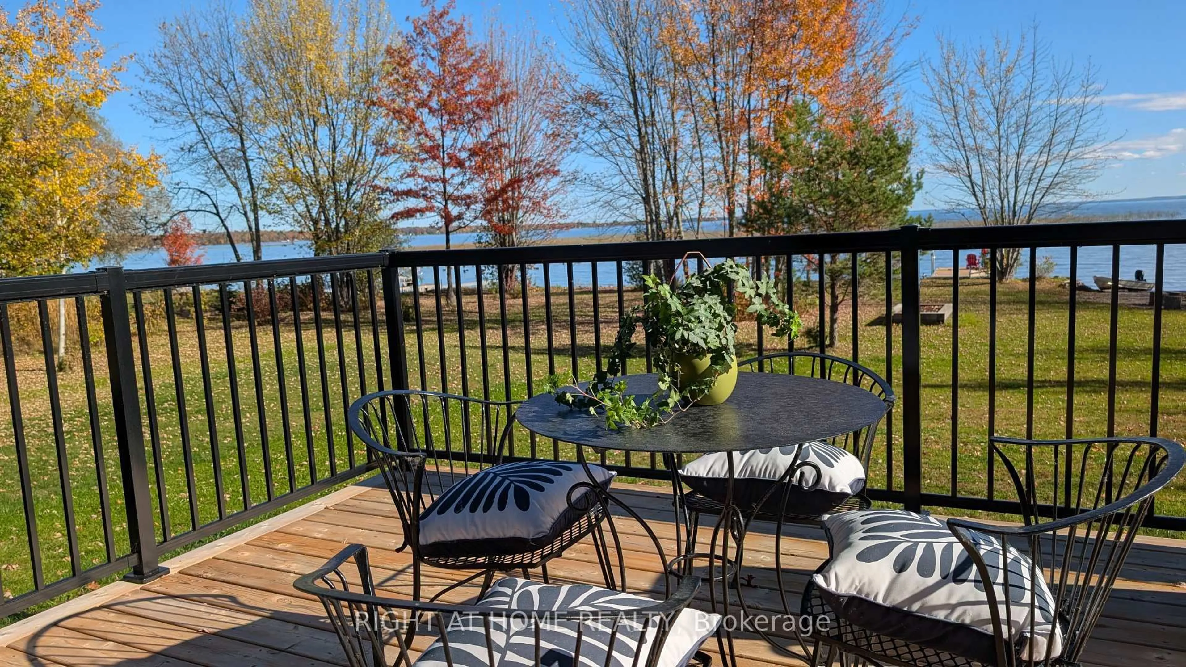 Patio, water/lake/river/ocean view for 134 Glenrock Rd, West Nipissing Ontario P2B 2M5