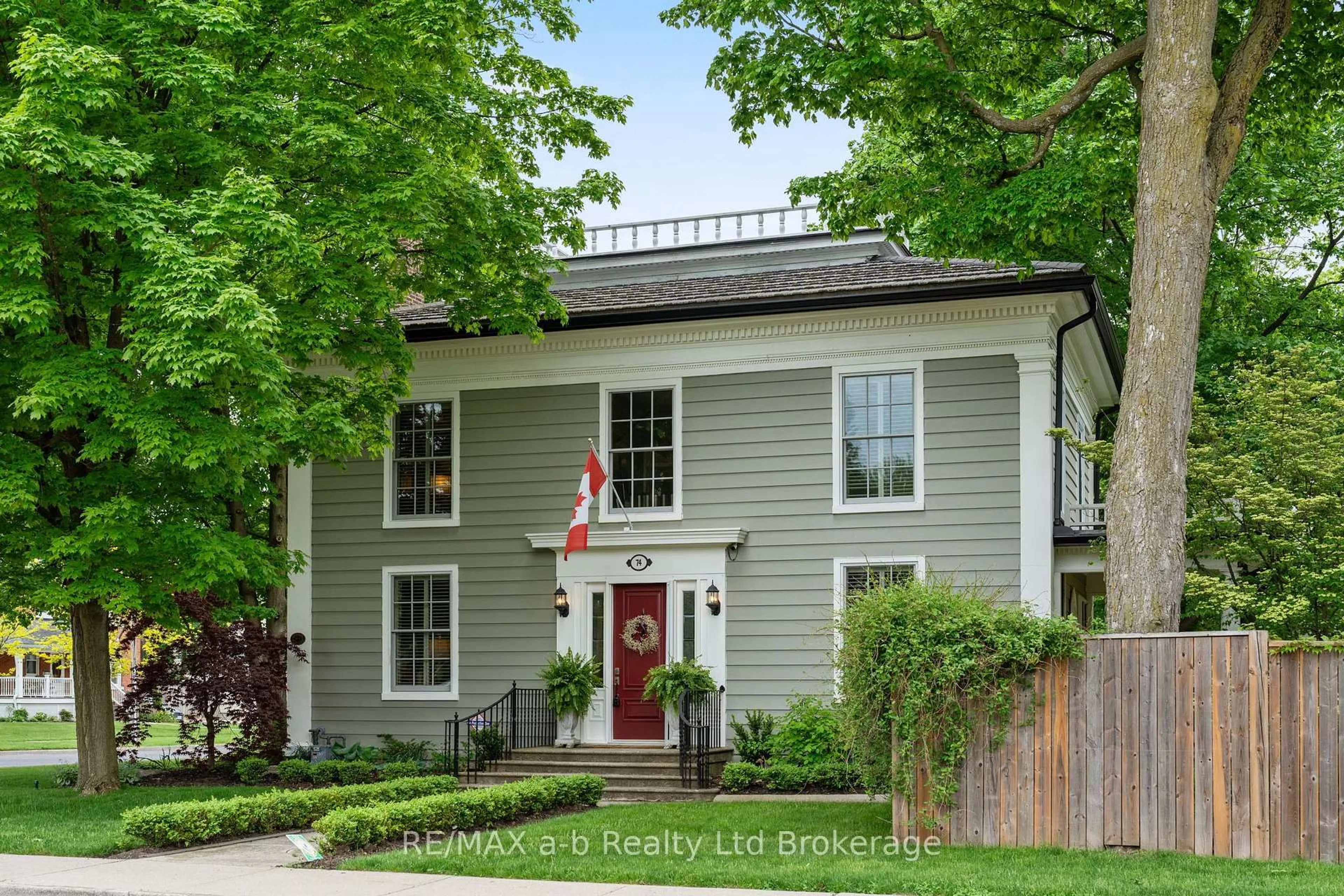 Home with brick exterior material, street for 74 Centre St, Aylmer Ontario N5H 2G5