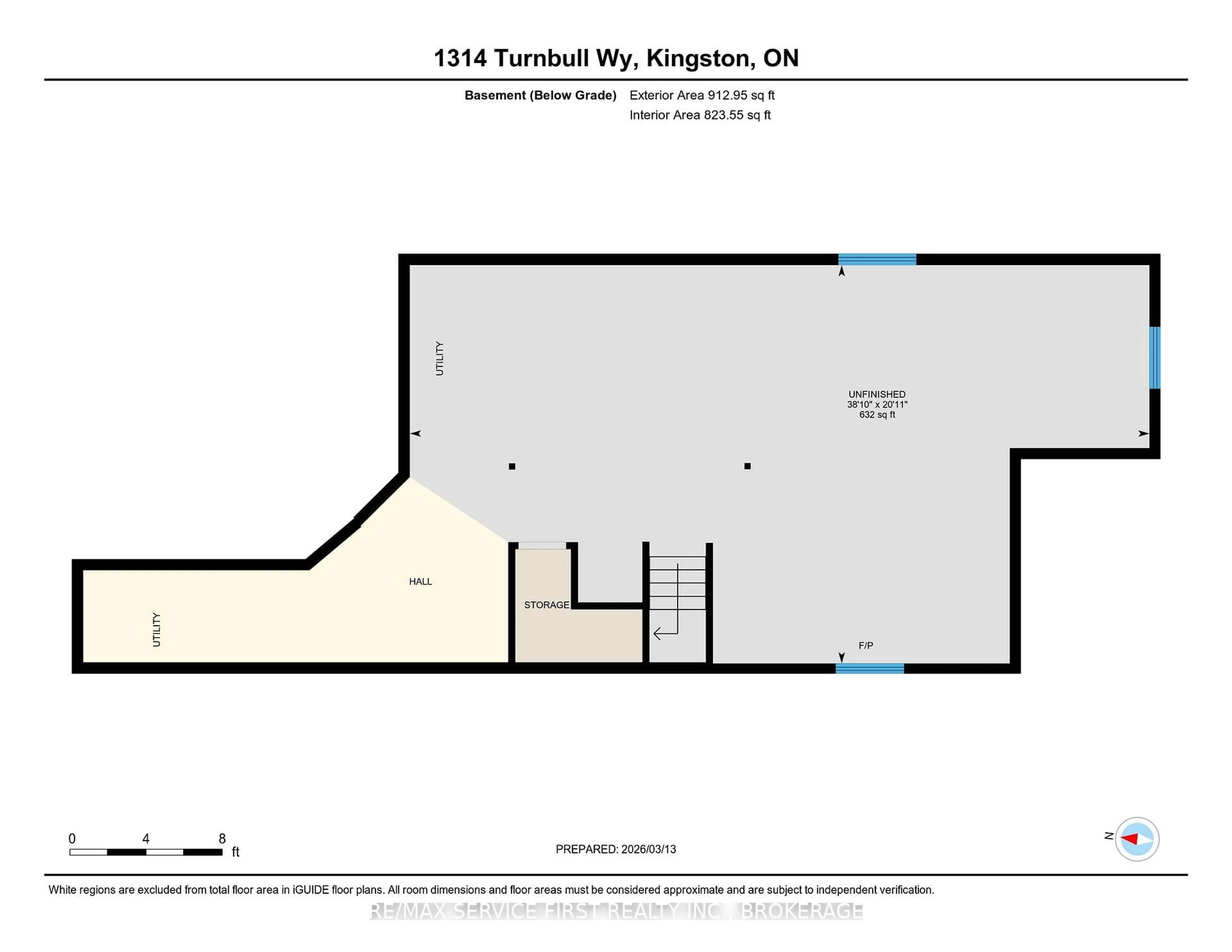 Floor plan for 1314 Turnbull Way, Kingston Ontario K7P 0T3