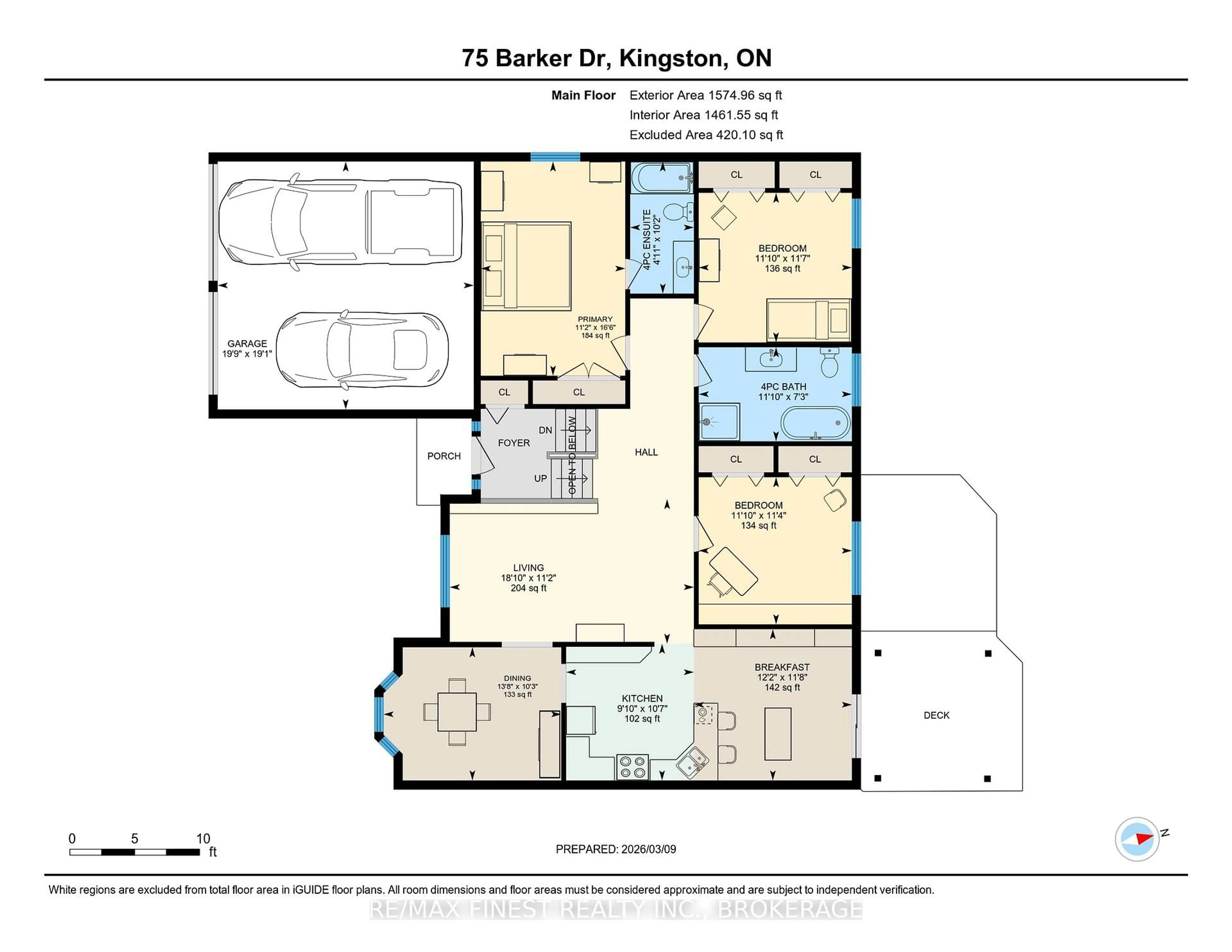 Floor plan for 75 Barker Dr, Kingston Ontario K7K 6X6